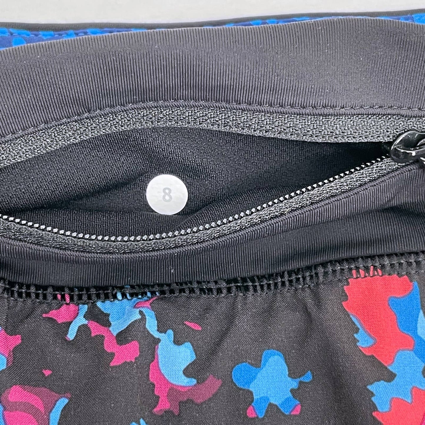 Lululemon Pace Rival II Dandy Digie Multi Black Pink Blue Print Athletic Skirt Size 8