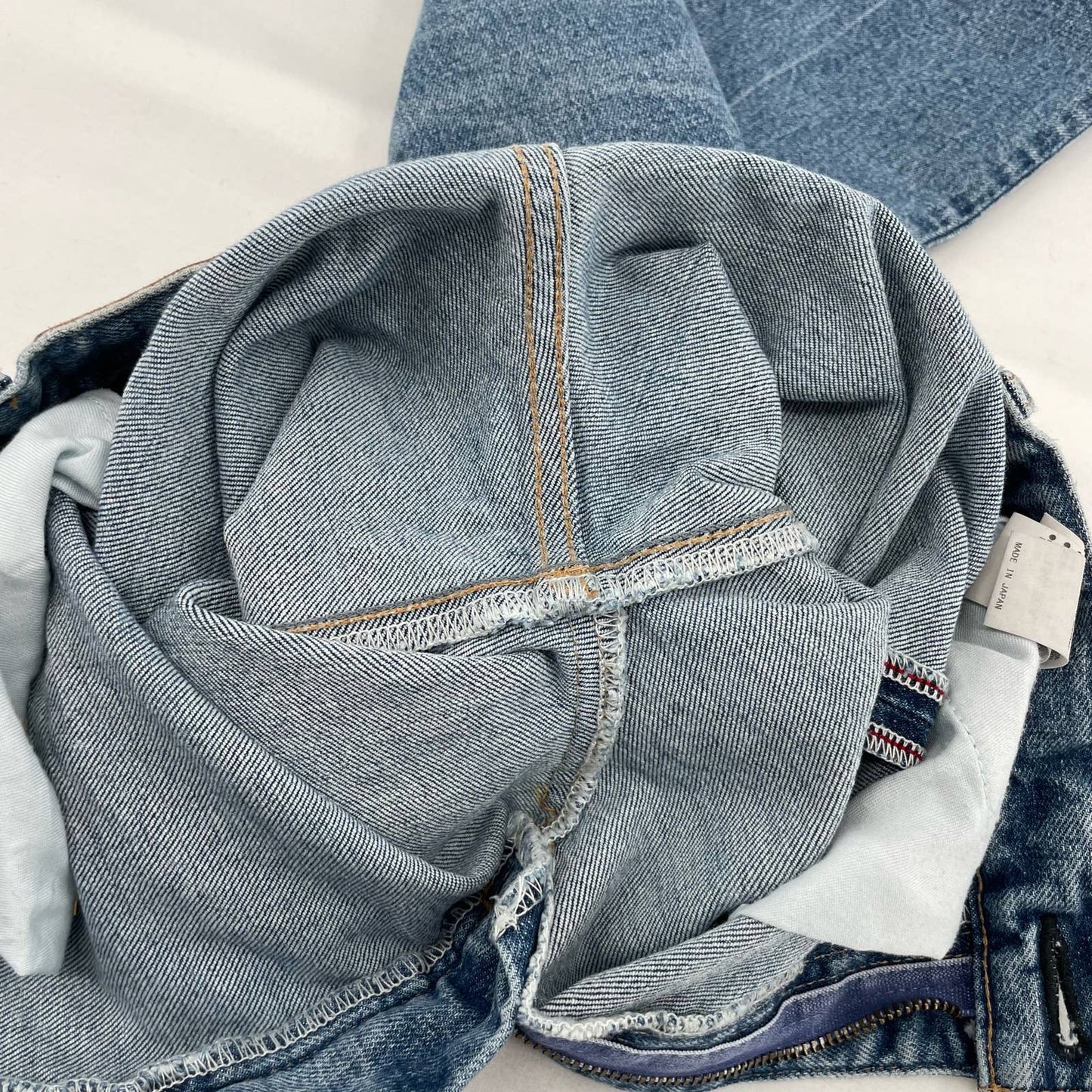 Moussy MVS Flare Leg Light Wash Faded Jeans High Rise 010CSA12-1400-6 Size 24