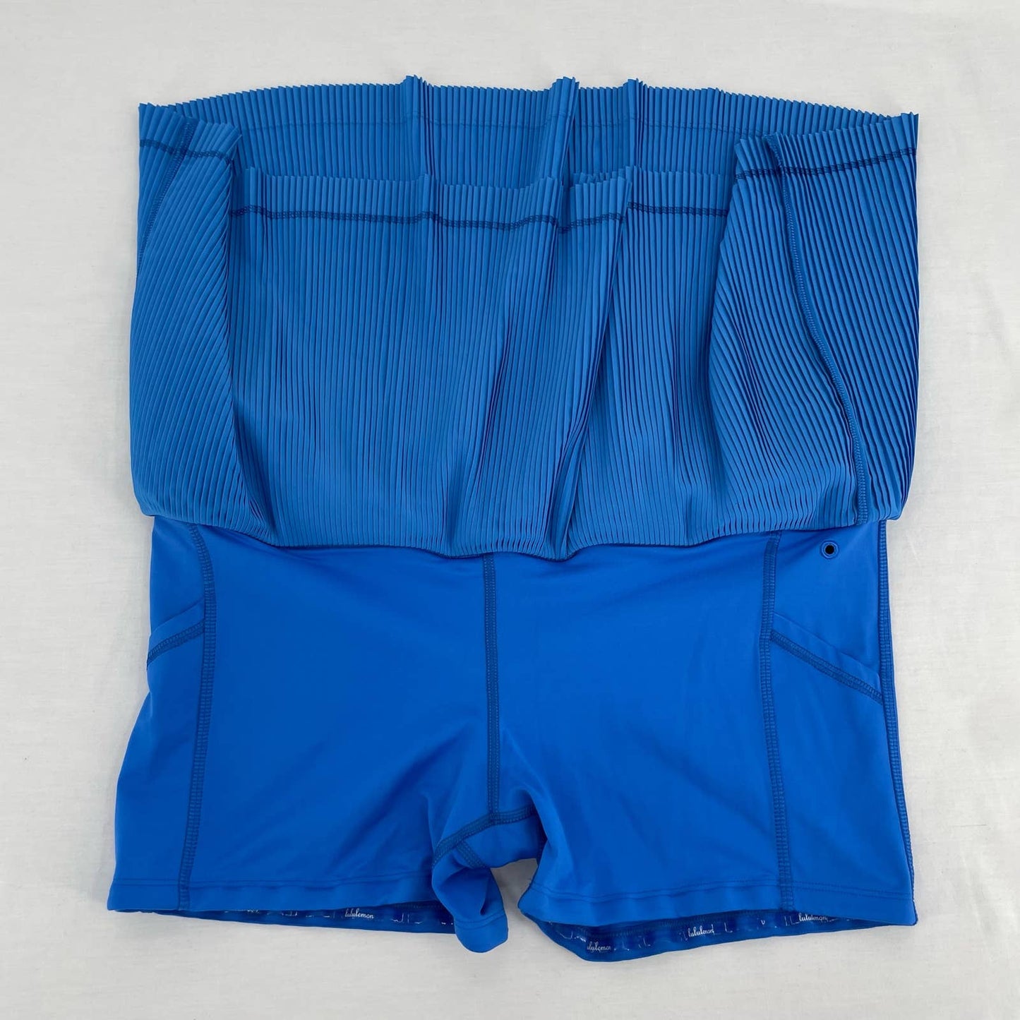 Lululemon Pleat to Street III Pipe Dream Bright Blue Tennis Skirt Active Skort Size 8