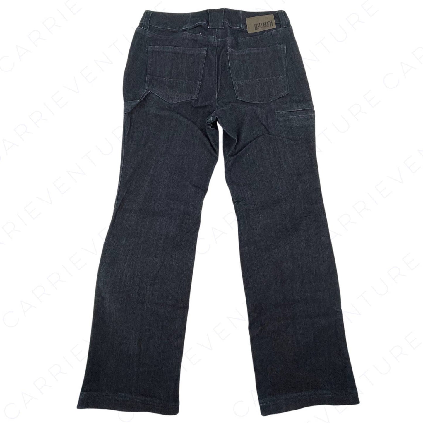 Duluth Trading Work Jeans Double Flex Double-Chapped Bootcut Dark Blue Size 6/31