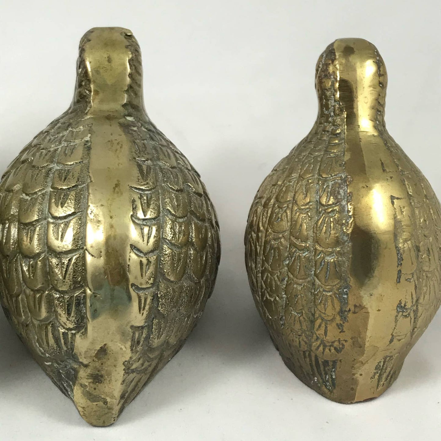 Vintage Brass Quail Grouse Set of 3 MidMod Game Bird Rustic Chic Farmhouse Decor