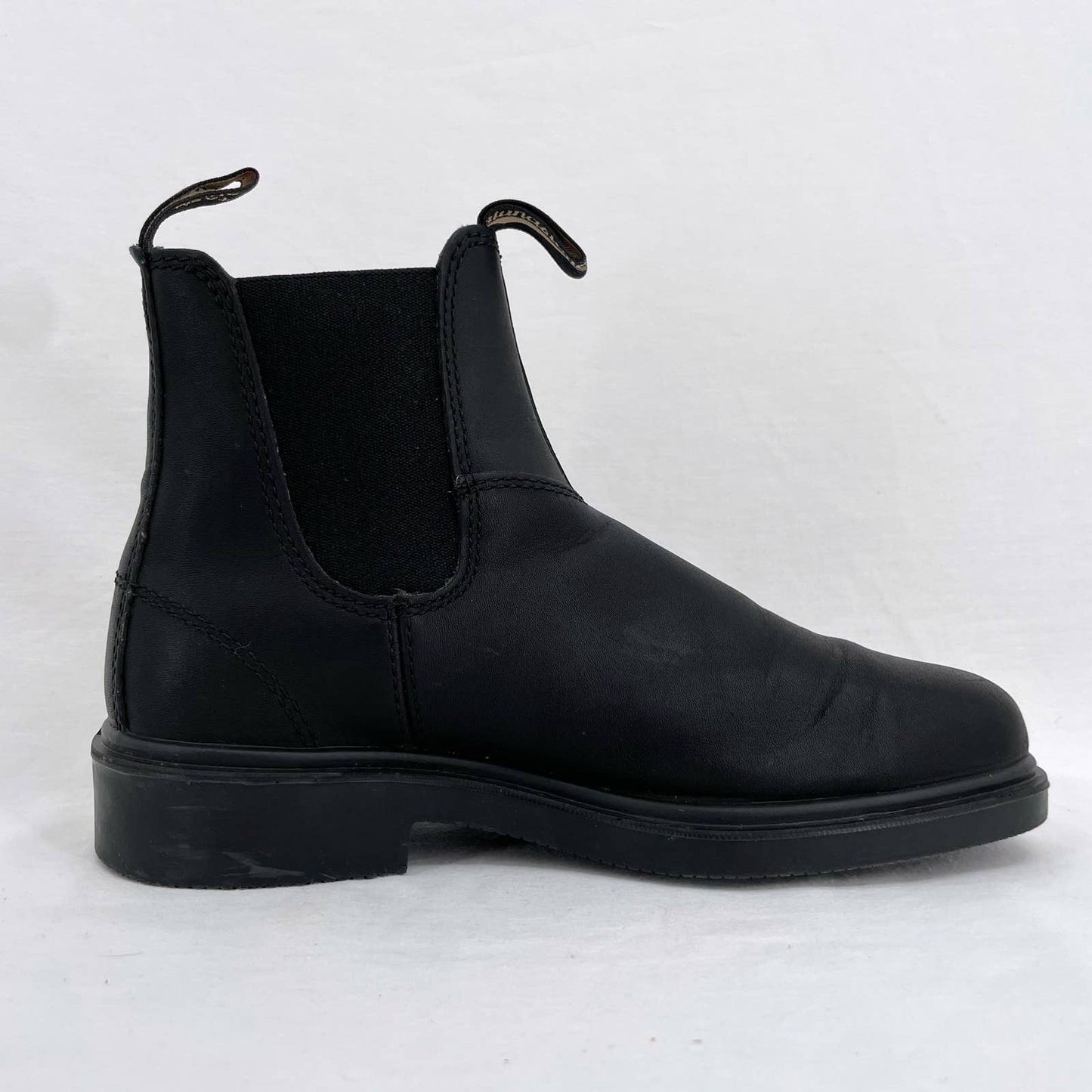 Blundstone Black Dress Boots Smooth Leather Square Toe Chelsea Style #063 Sz 5.5