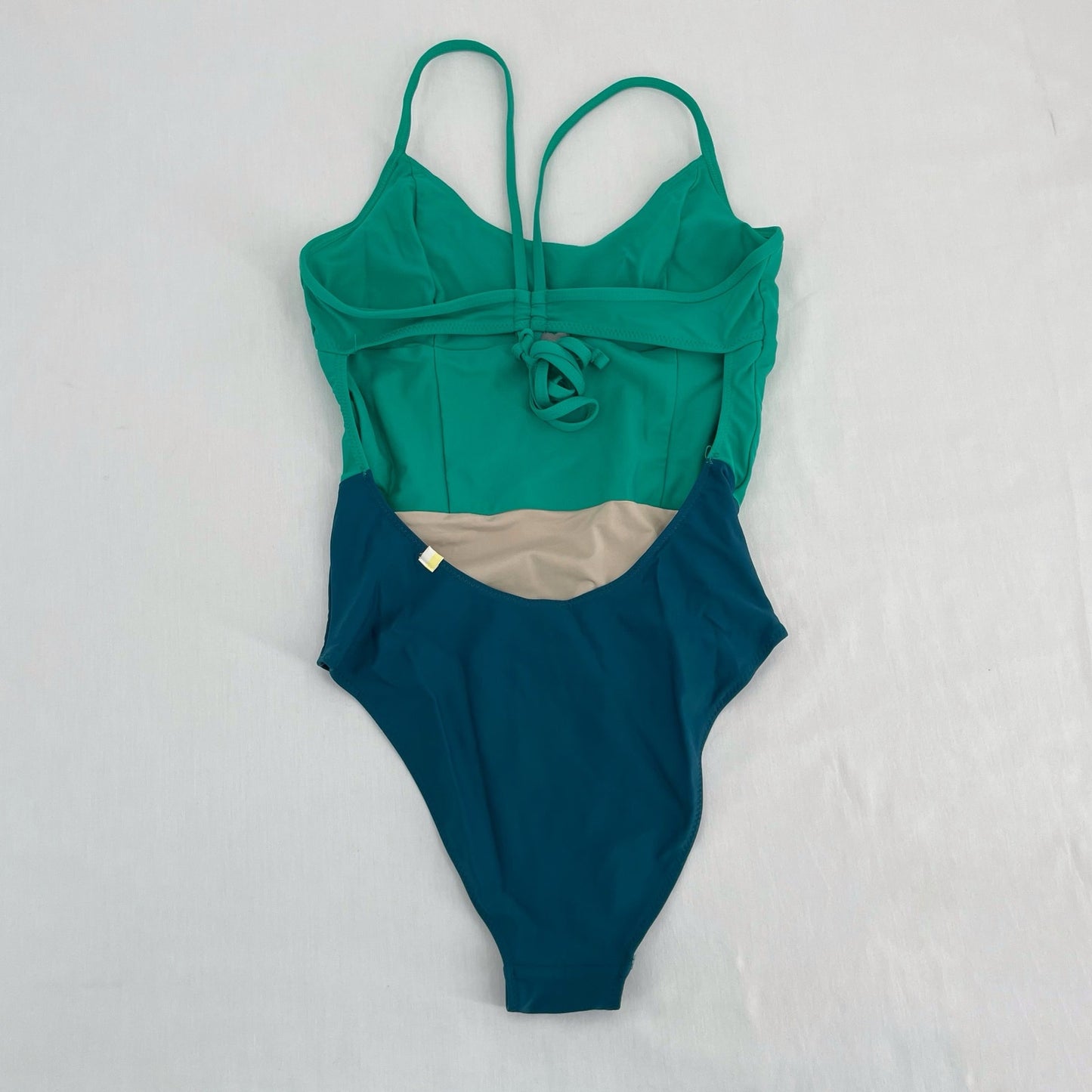 Summersalt The Swan Dive Green Teal Seaglass Seaweed Keyhole One Piece Swimsuit, Size 2