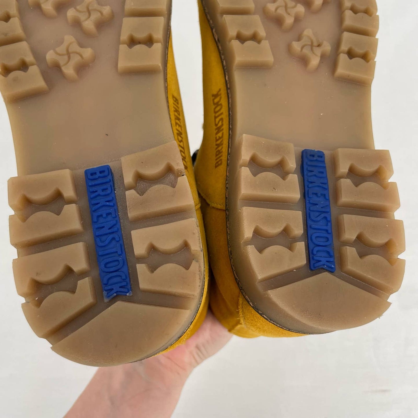 Birkenstock Jackson Boot Lace Up Ochre Yellow Suede Nubuck Narrow Size EU 38 | US 7