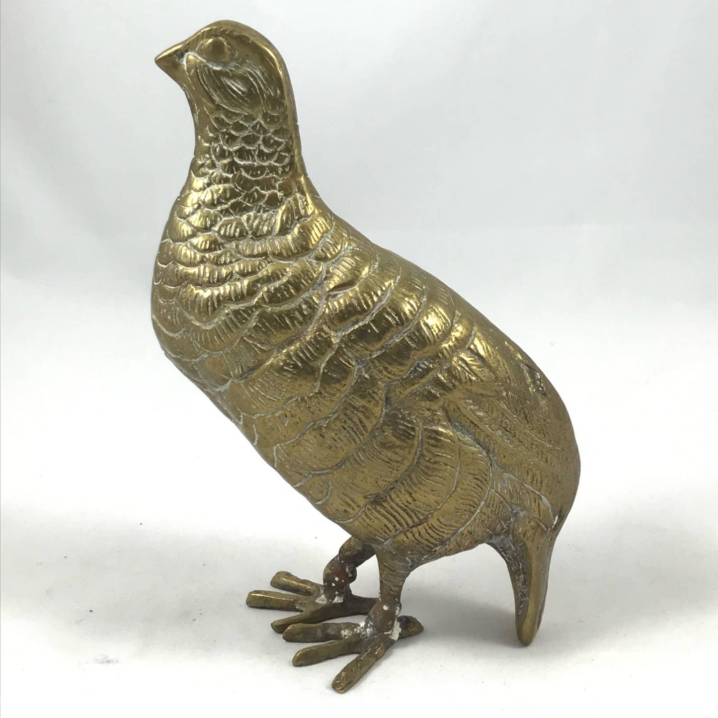 Vintage Brass Quail Grouse Pair MidMod Game Birds Rustic Chic Farmhouse Decor