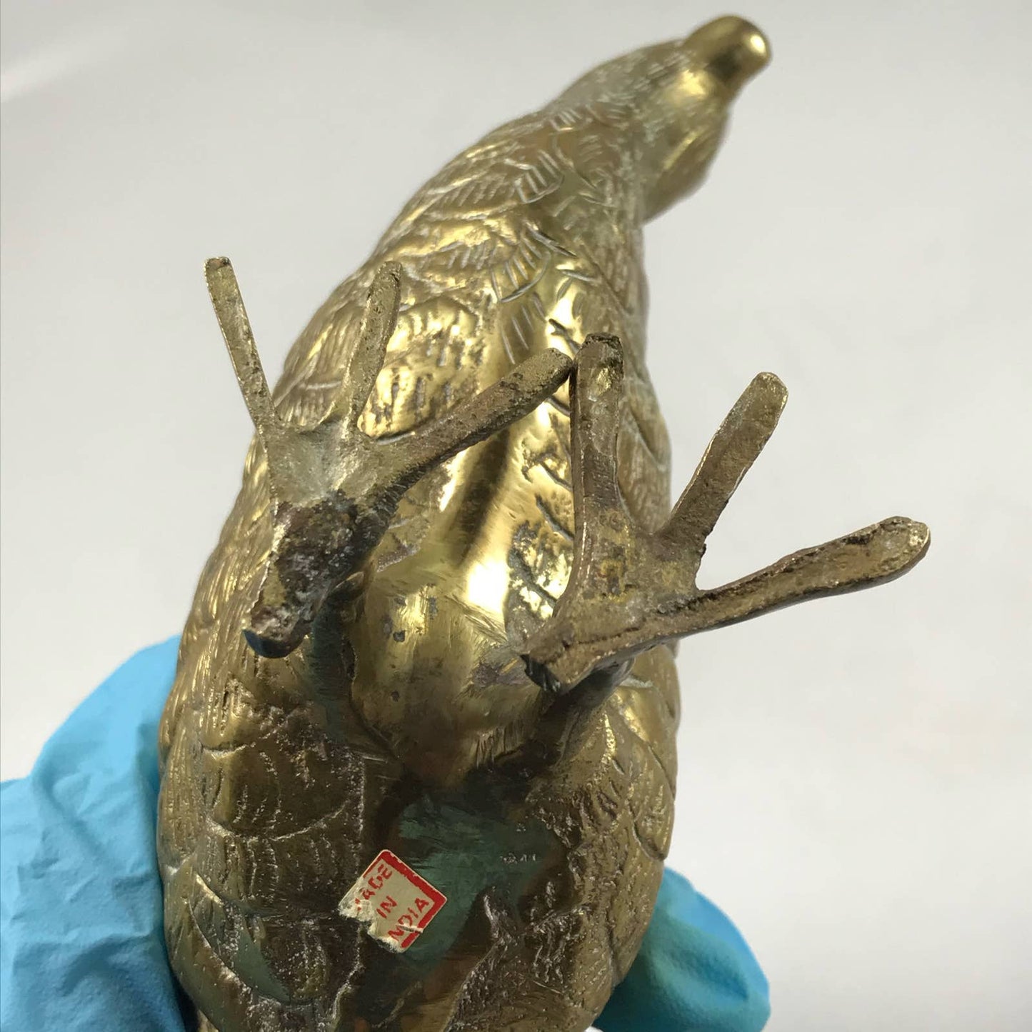 Vintage Brass Quail Grouse Pair MidMod Game Birds Rustic Chic Farmhouse Decor