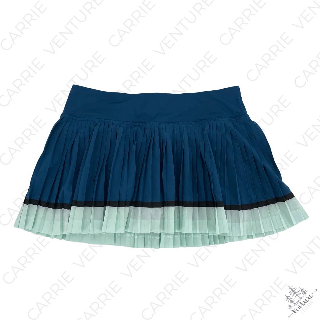 Lululemon Pleat to Street II Blue Aqua Poseidon Sea Mist Skirt Skort Ballerina Size 6