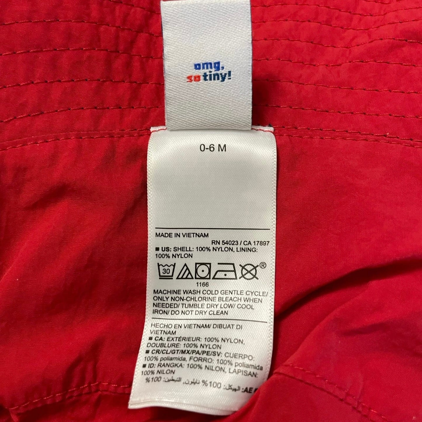 Old Navy Bucket Hat Reversible Navy Blue Red Summer Memorial Day 4th of July 0-6