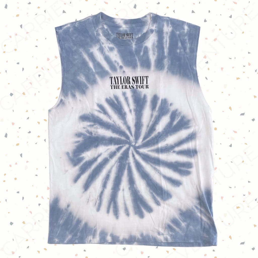 Taylor Swift Eras Tour Tie Dye Tank Top Muscle Tee Stadium Exclusive Merch Size L