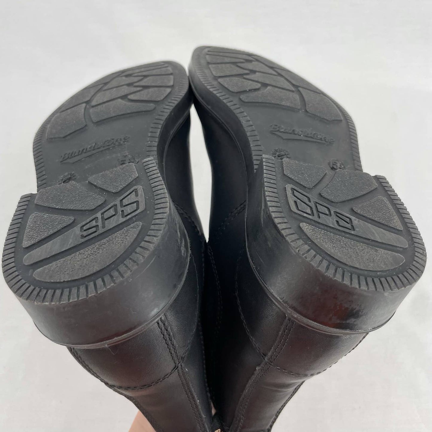 Blundstone Black Dress Boots Smooth Leather Square Toe Chelsea Style #063 Sz 5.5