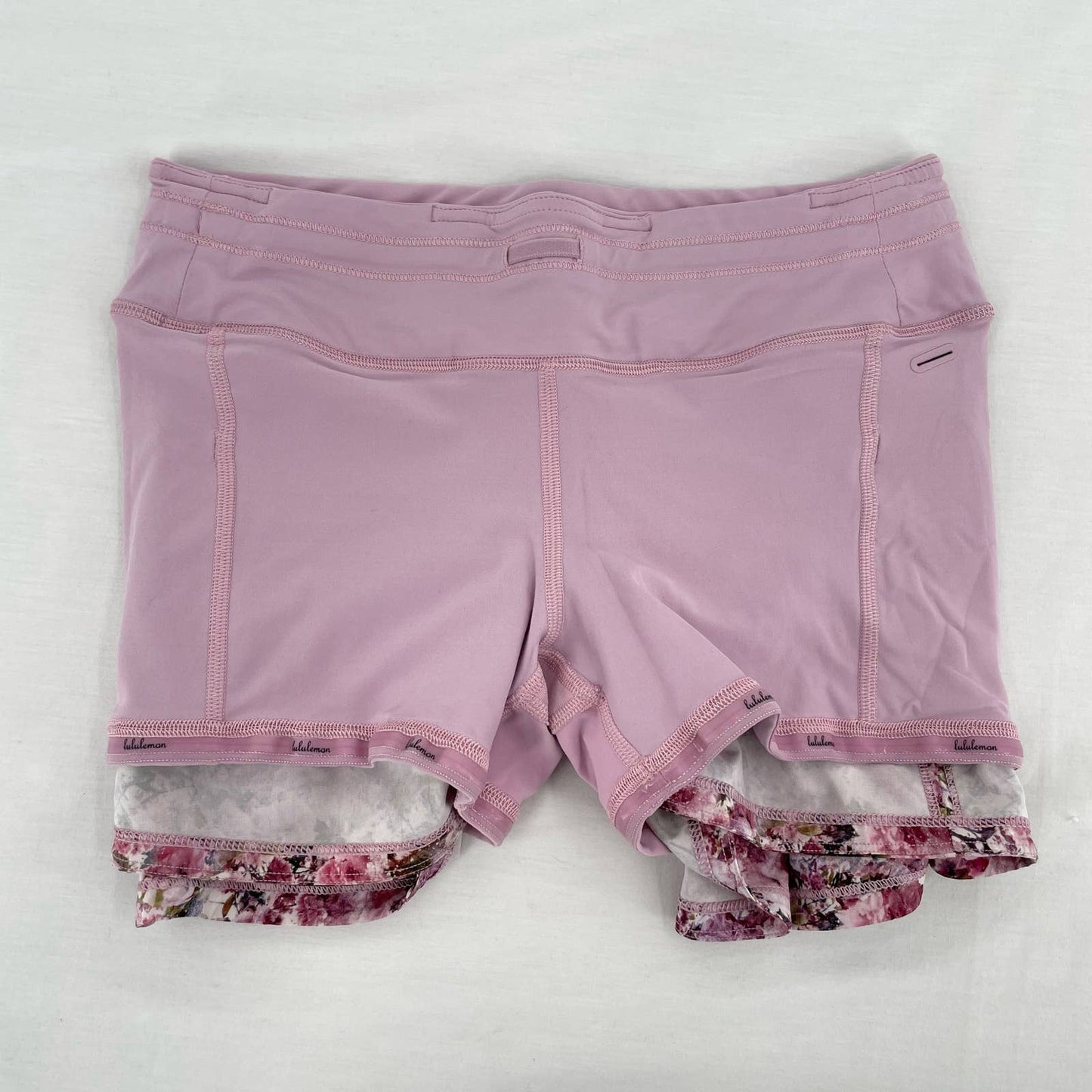 Lululemon Pace Rival Skirt Pink Blossom Spritz Floral Active Tennis Skort Size 4