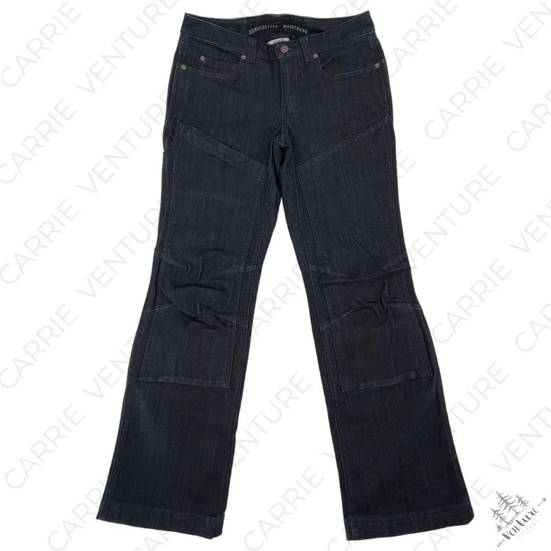 Duluth Trading Work Jeans Double Flex Double-Chapped Bootcut Dark Blue Size 6/31