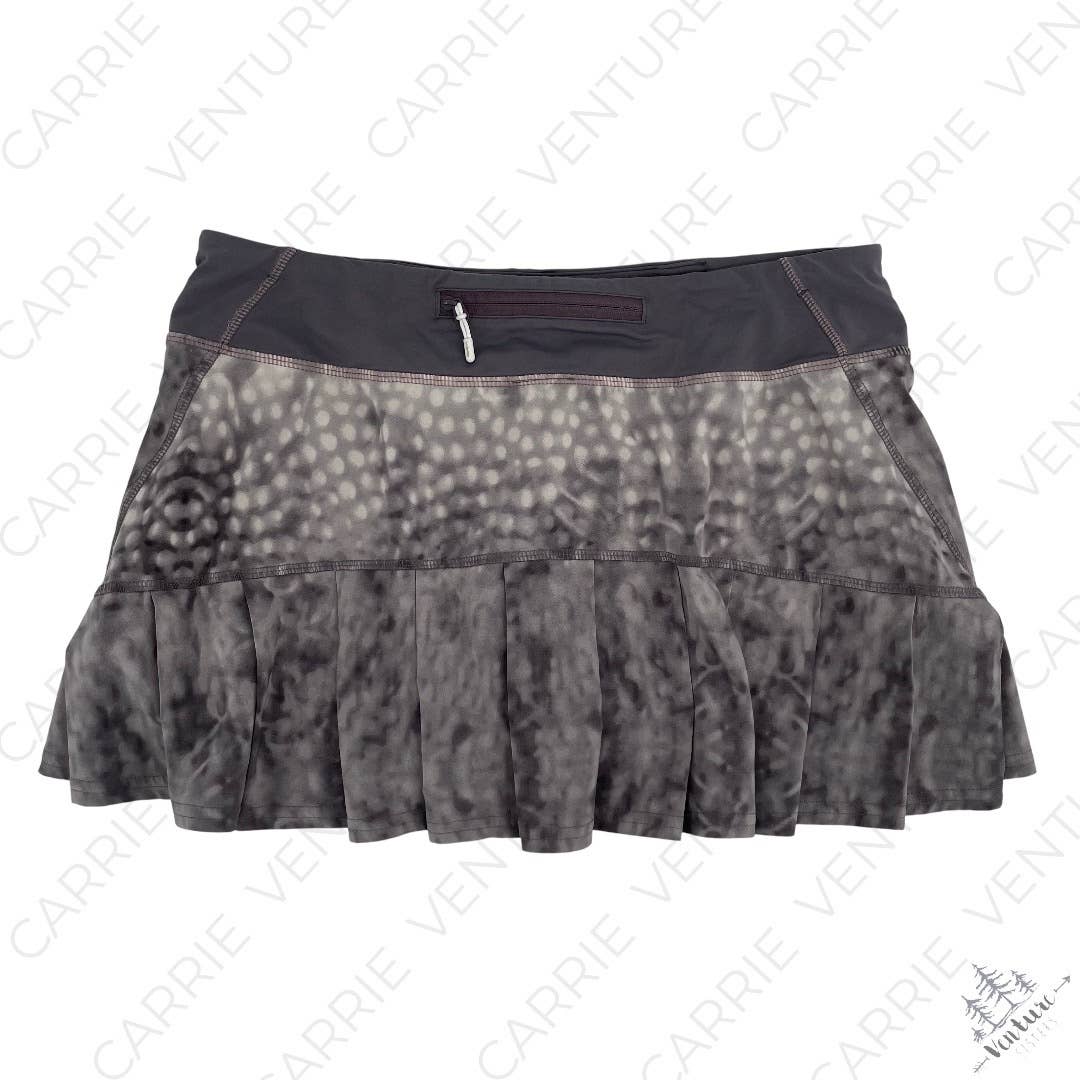 Lululemon Original Speed Skirt Gray Snowy Owl Magnum Running Active Skort Size 6
