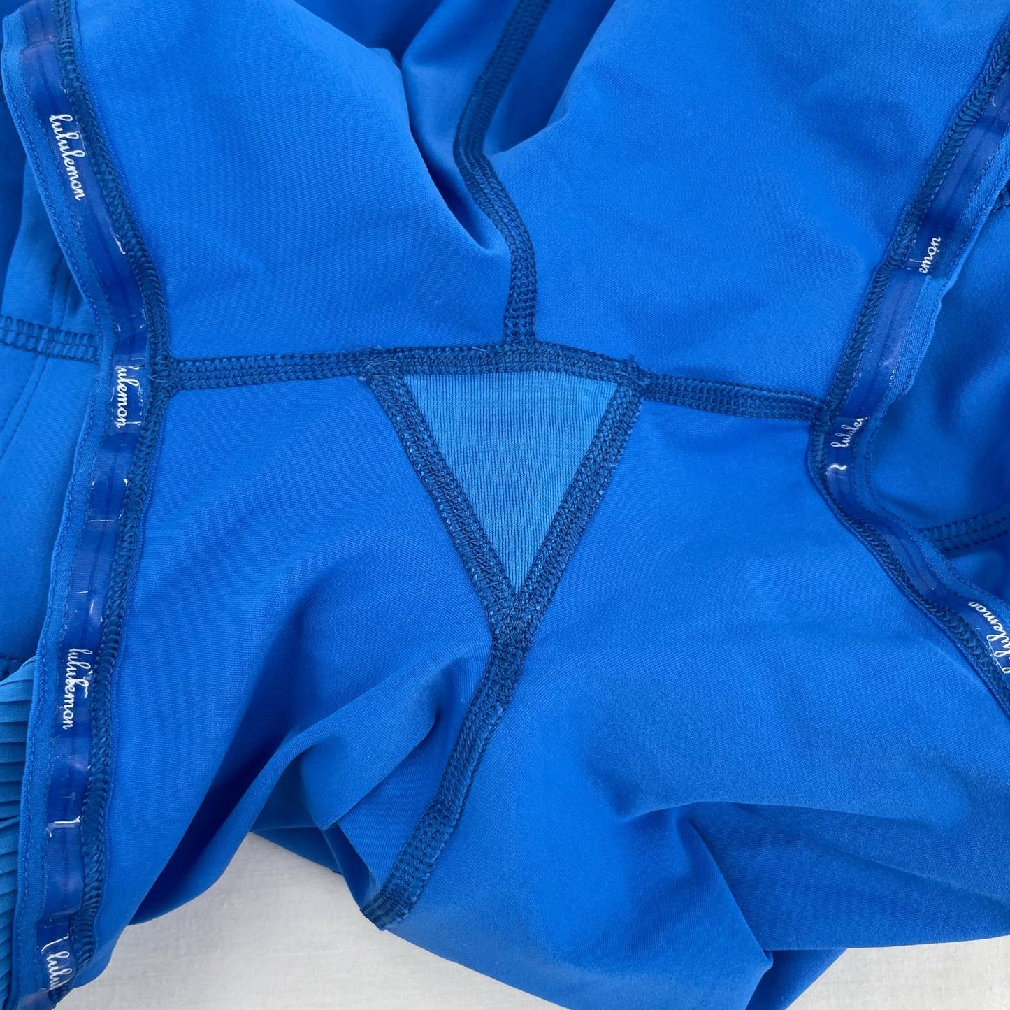 Lululemon Pleat to Street III Pipe Dream Bright Blue Tennis Skirt Active Skort Size 8