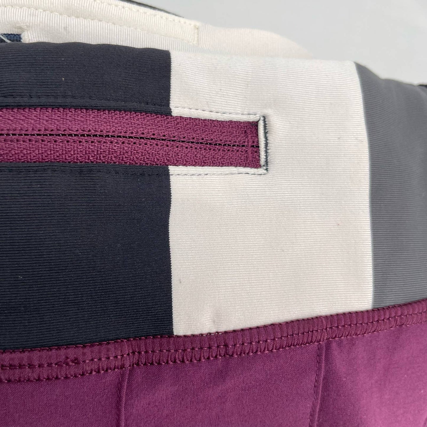 Lululemon Pace Setter Plum Pow Stripe Active Skort Tennis Skirt Golf Running Size 6