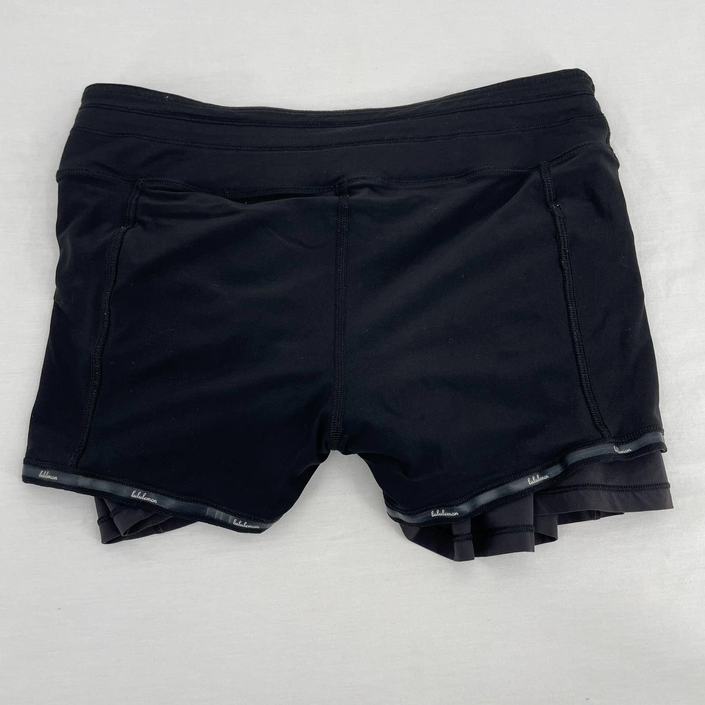 Lululemon Circuit Breaker Black Pleated Active Running Golf Tennis Skirt Skort Size 6
