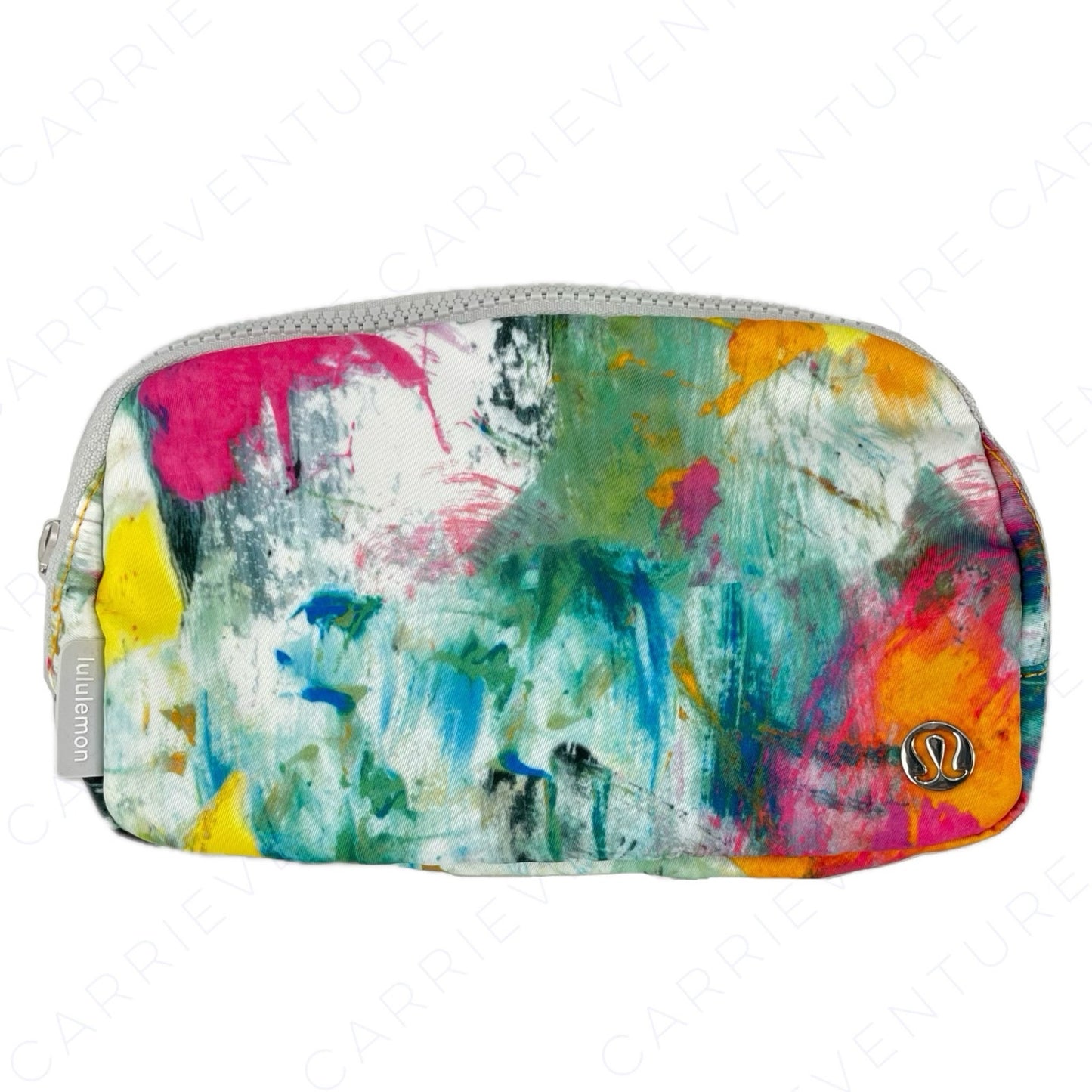 NEW Lululemon Belt Bag EBB No Limits White Multi Zip Pockets Longer Fit Strap 1L