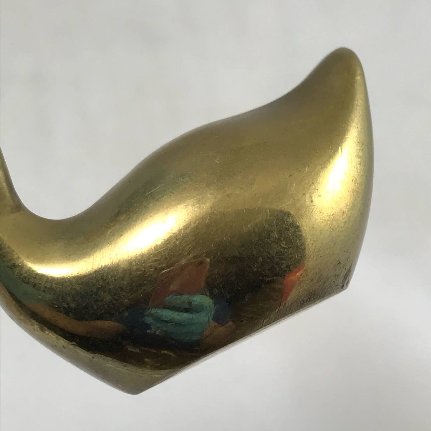 Vintage Brass Swan Pair Sleek Mid-Century Modern Home Decor Gold Birds Set of 2