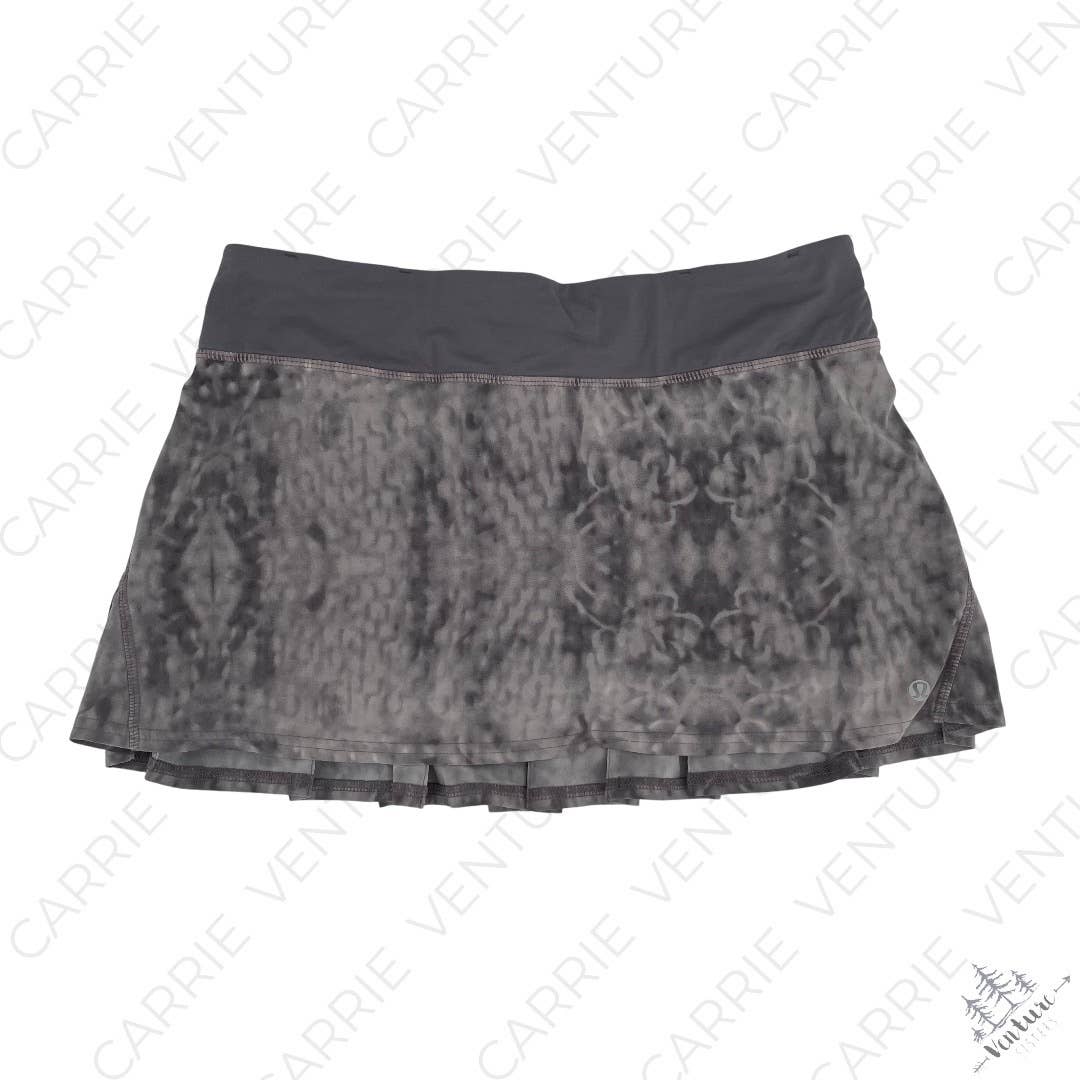 Lululemon Original Speed Skirt Gray Snowy Owl Magnum Running Active Skort Size 6