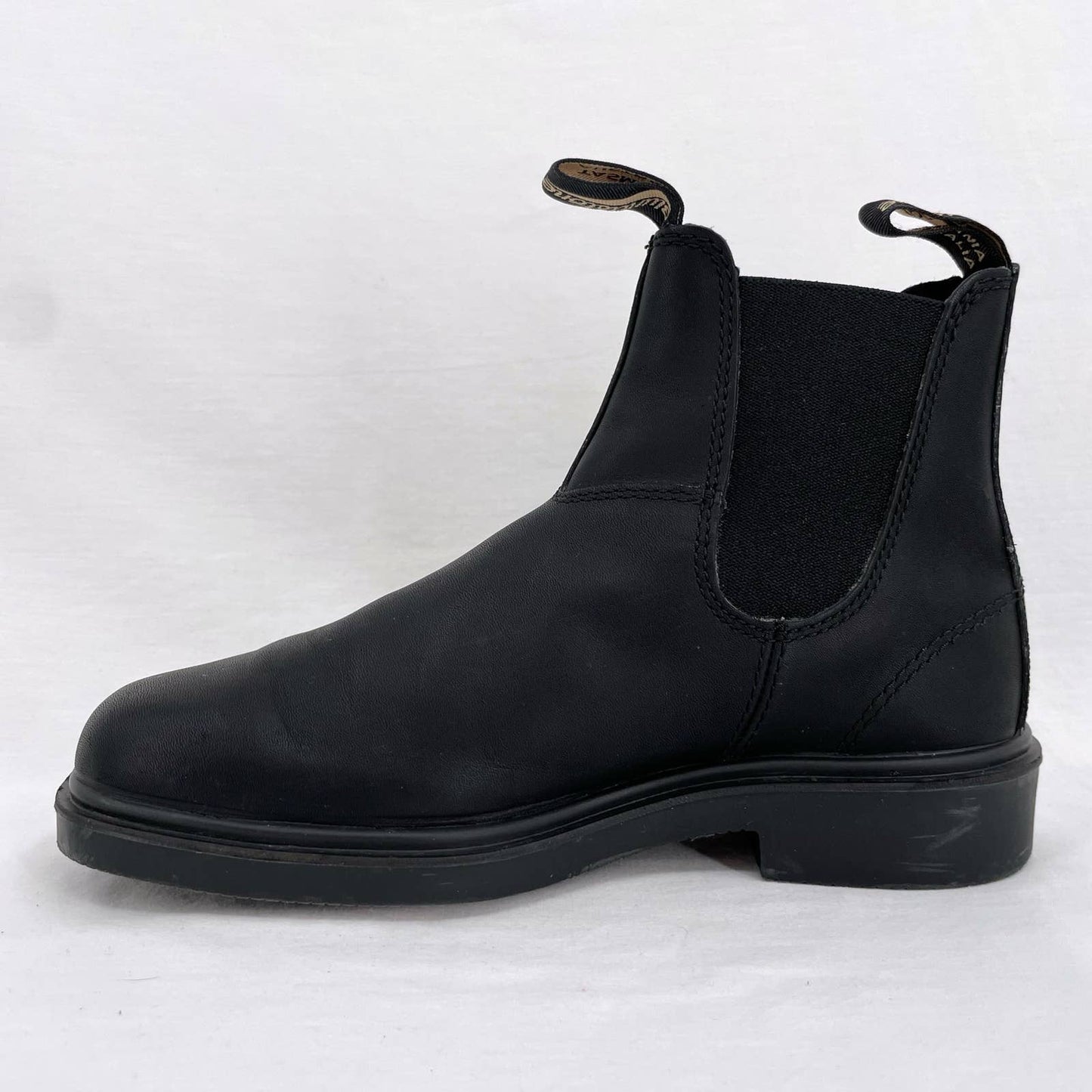 Blundstone Black Dress Boots Smooth Leather Square Toe Chelsea Style #063 Sz 5.5