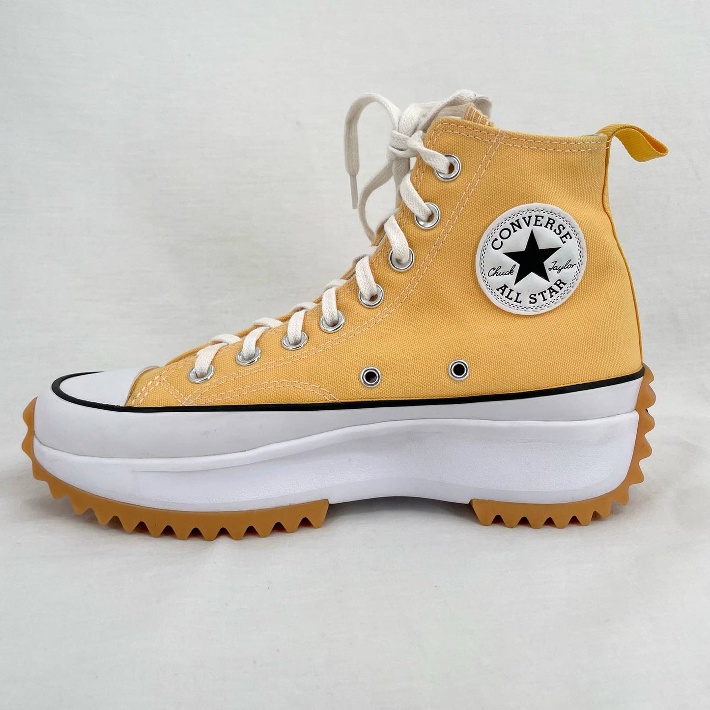 Converse Run Star Hike High Yellow Citron Zest Gum Platform Sneakers Shoes Size W 8.5