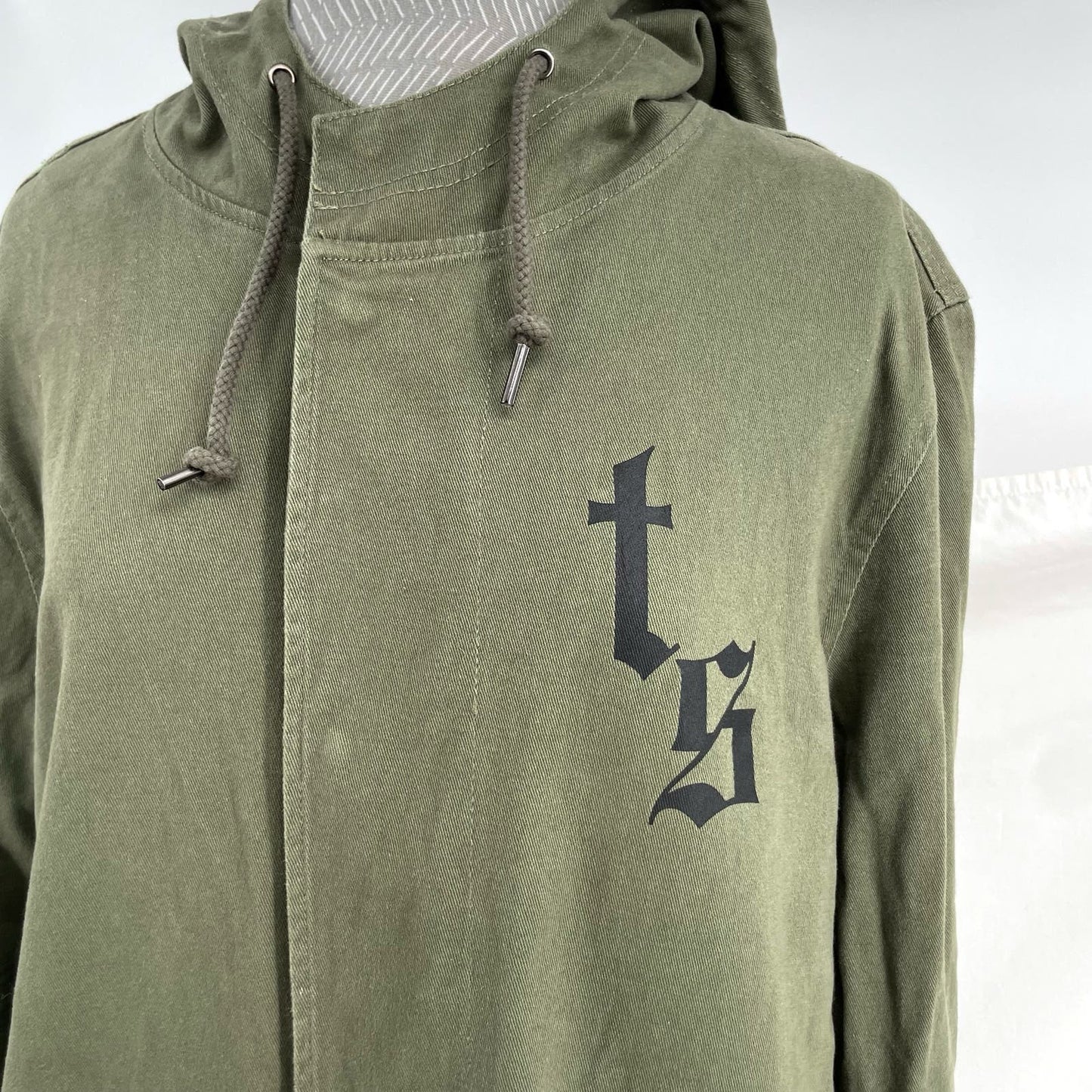 Taylor Swift Reputation Jacket Army Green Black Snake Stadium Tour Olive Coat Size L