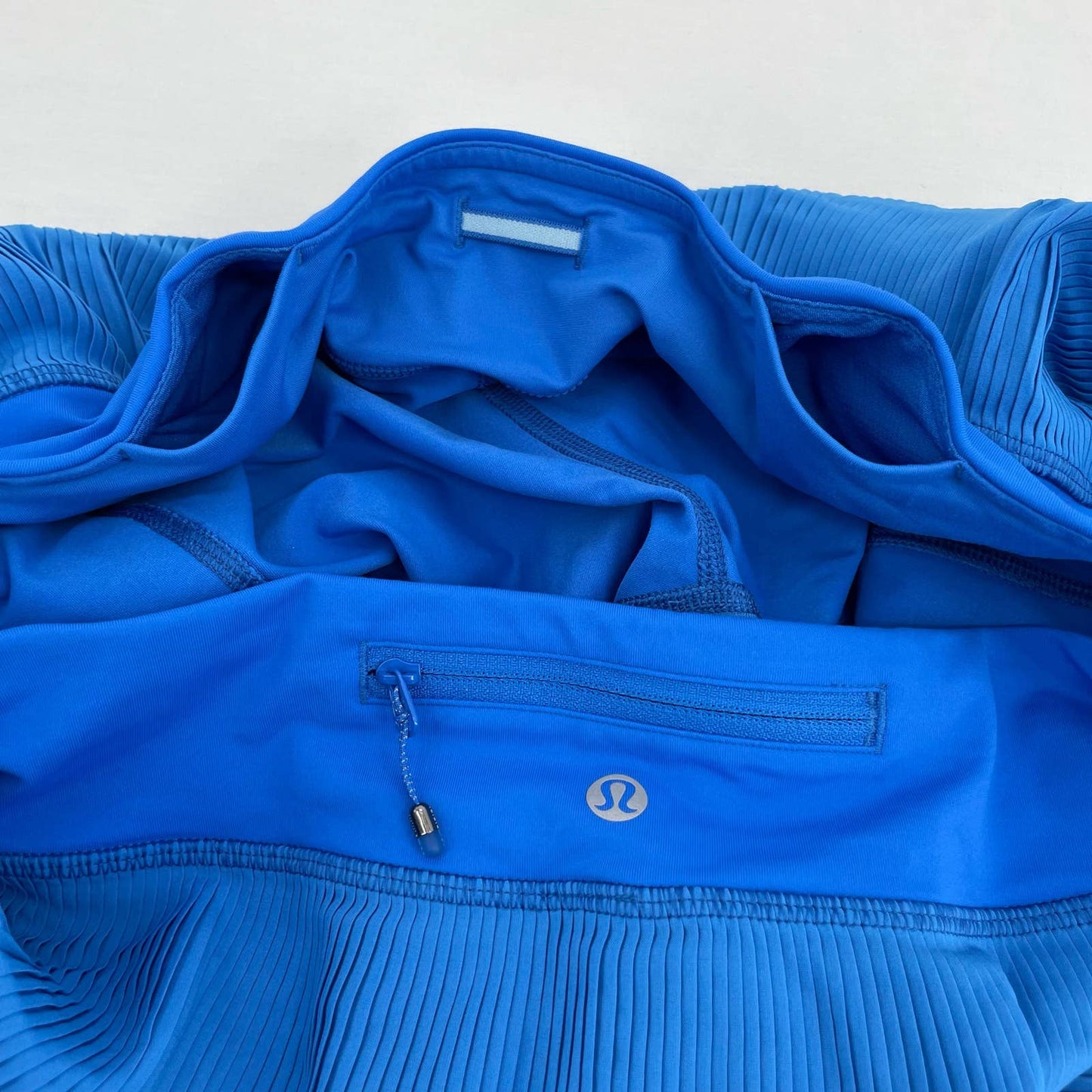 Lululemon Pleat to Street III Pipe Dream Bright Blue Tennis Skirt Active Skort Size 8