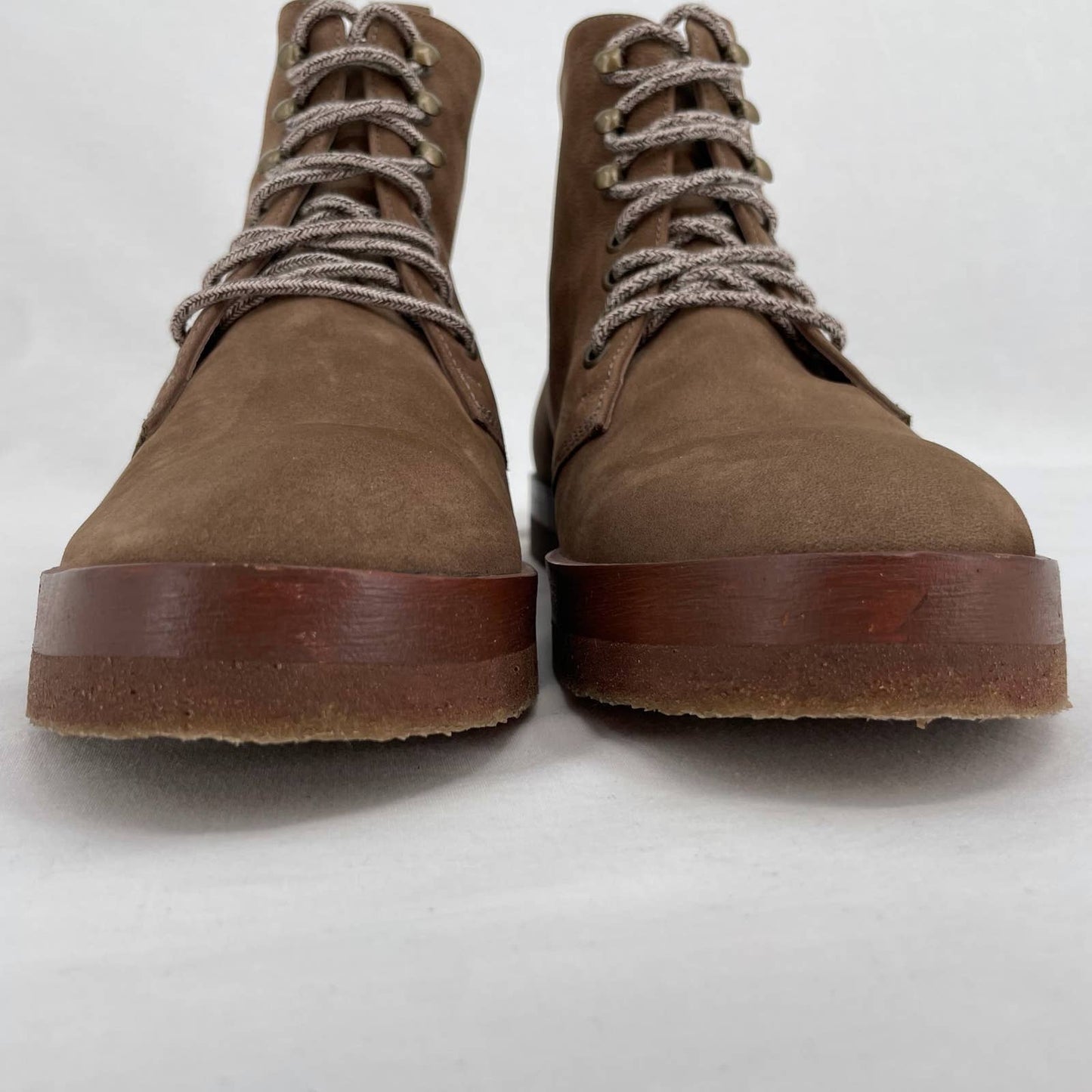 Jenni Kayne Canyon Boot Oiled Leather Nubuck Stone Retro Hiking Vibes Neutral Size EU 40