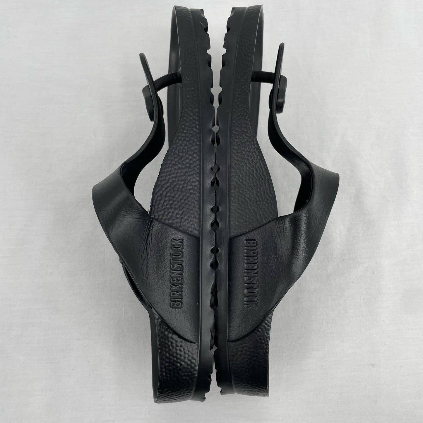 Birkenstock Gizeh Essentials EVA Solid Black Classic Thong Style Sandals Size EU 38