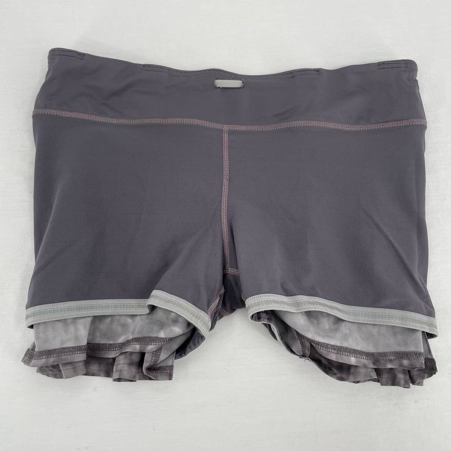 Lululemon Original Speed Skirt Gray Snowy Owl Magnum Running Active Skort Size 6