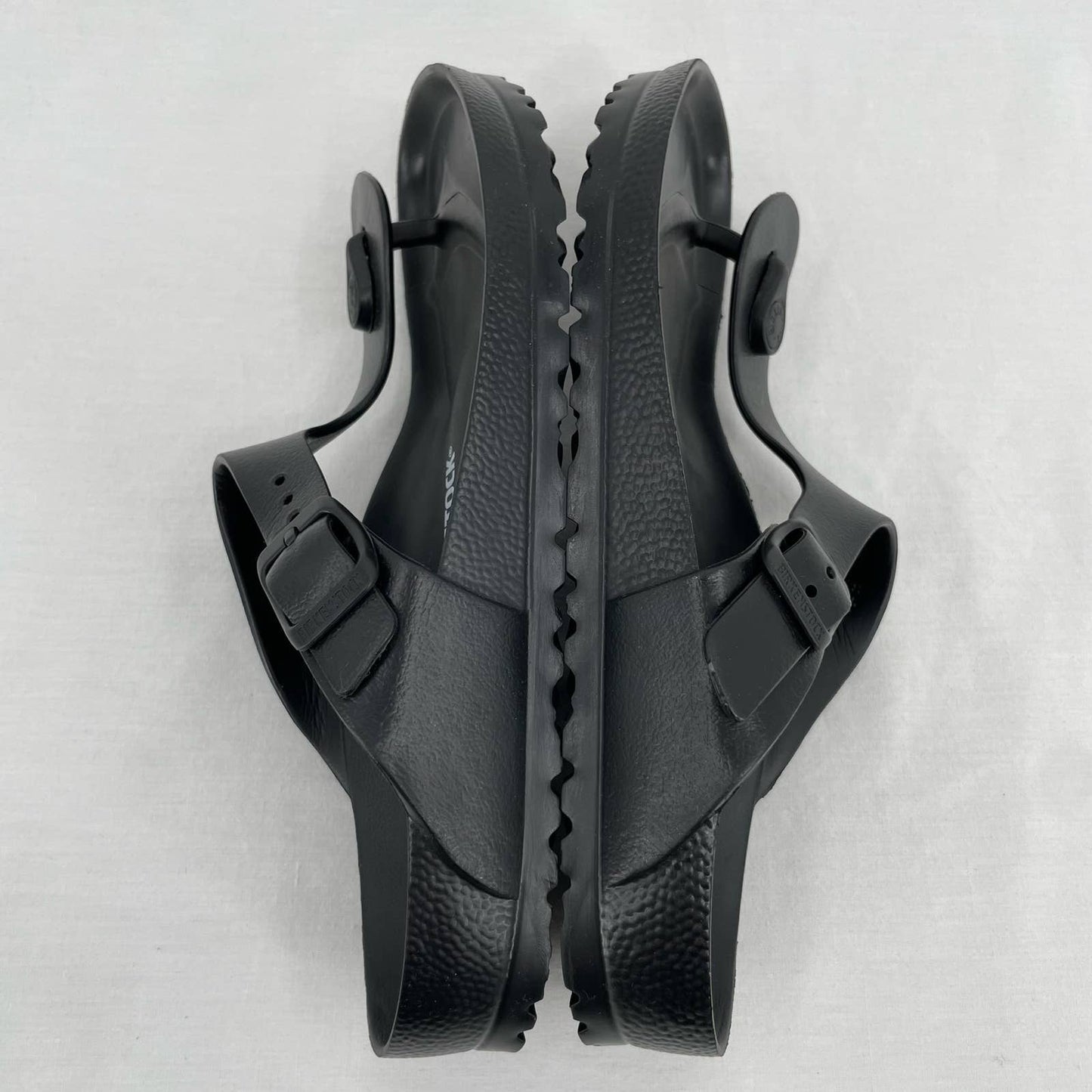 Birkenstock Gizeh Essentials EVA Solid Black Classic Thong Style Sandals Size EU 38