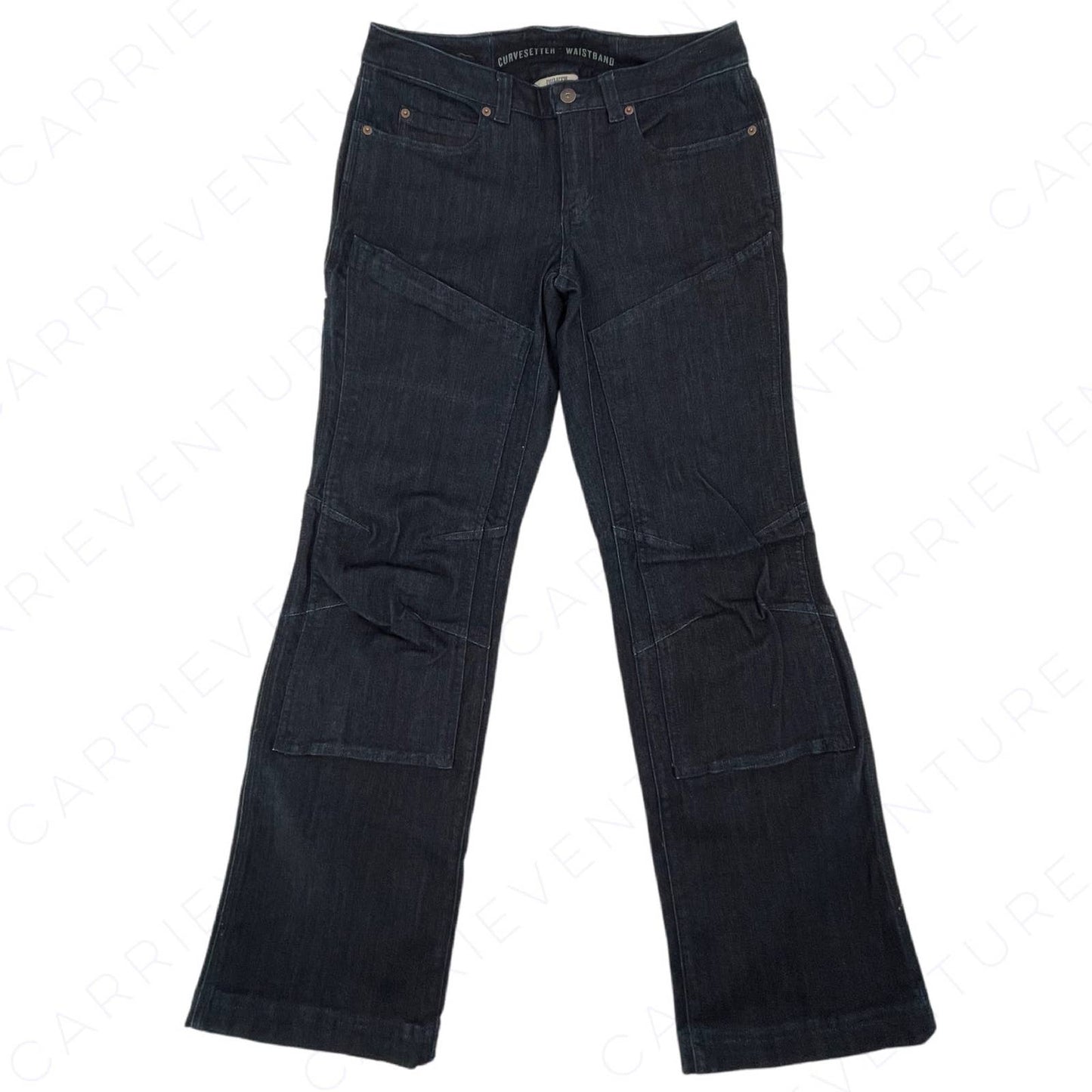 Duluth Trading Work Jeans Double Flex Double-Chapped Bootcut Dark Blue Size 6/31