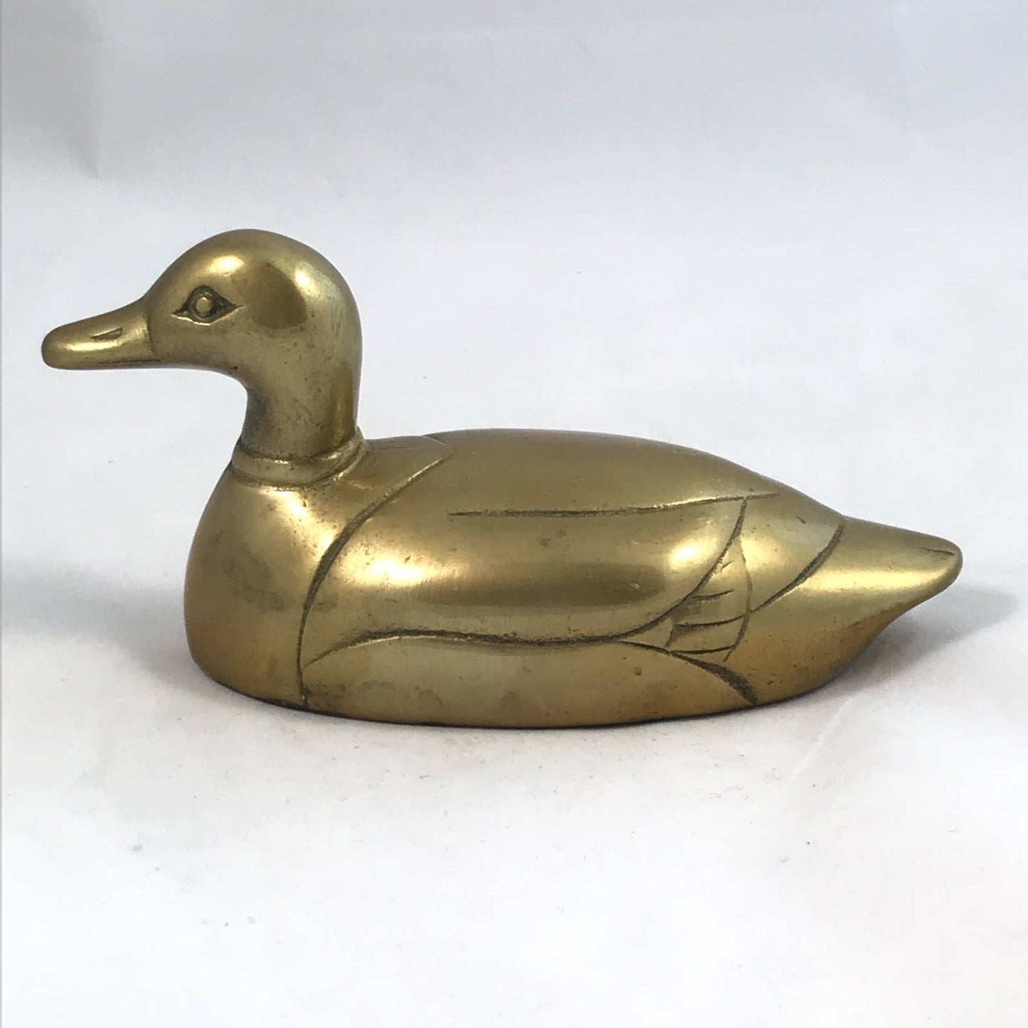 Vintage Brass Duck Rustic Cabin Mid-Century Shabby Farmhouse Traditional Decor
