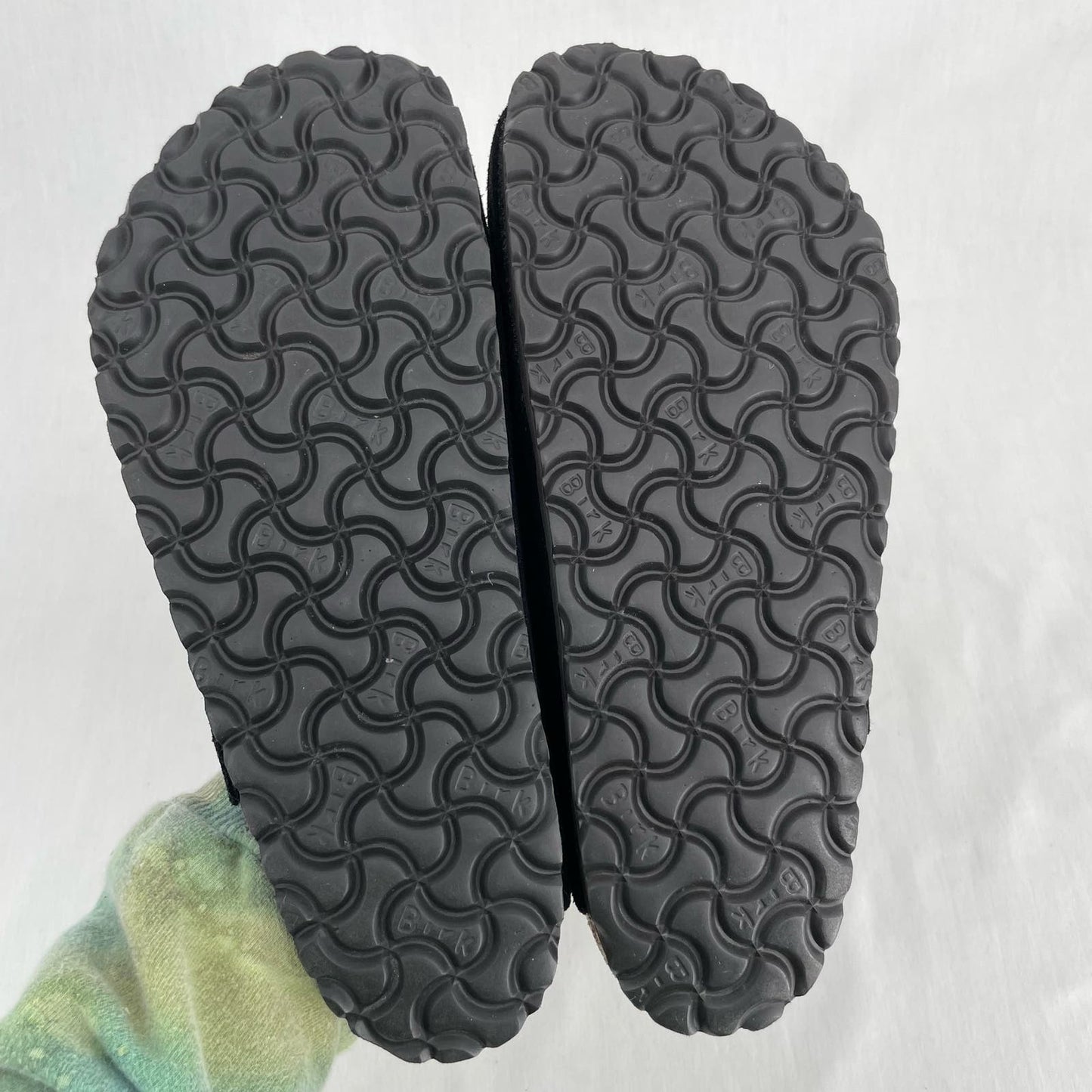 Birkenstock Black Suede Boston Clogs Soft Leather Slip On Shoe Unisex Size EU 41