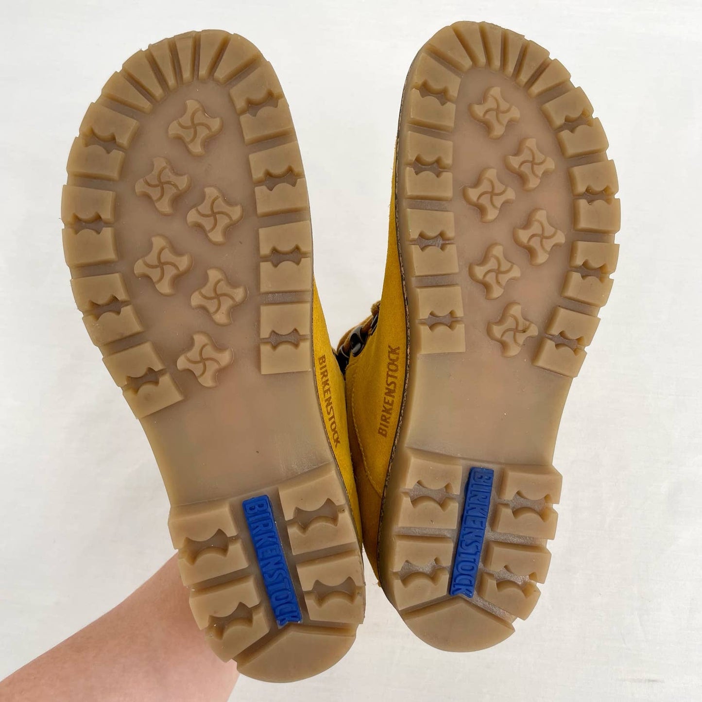 Birkenstock Jackson Boot Lace Up Ochre Yellow Suede Nubuck Narrow Size EU 38 | US 7