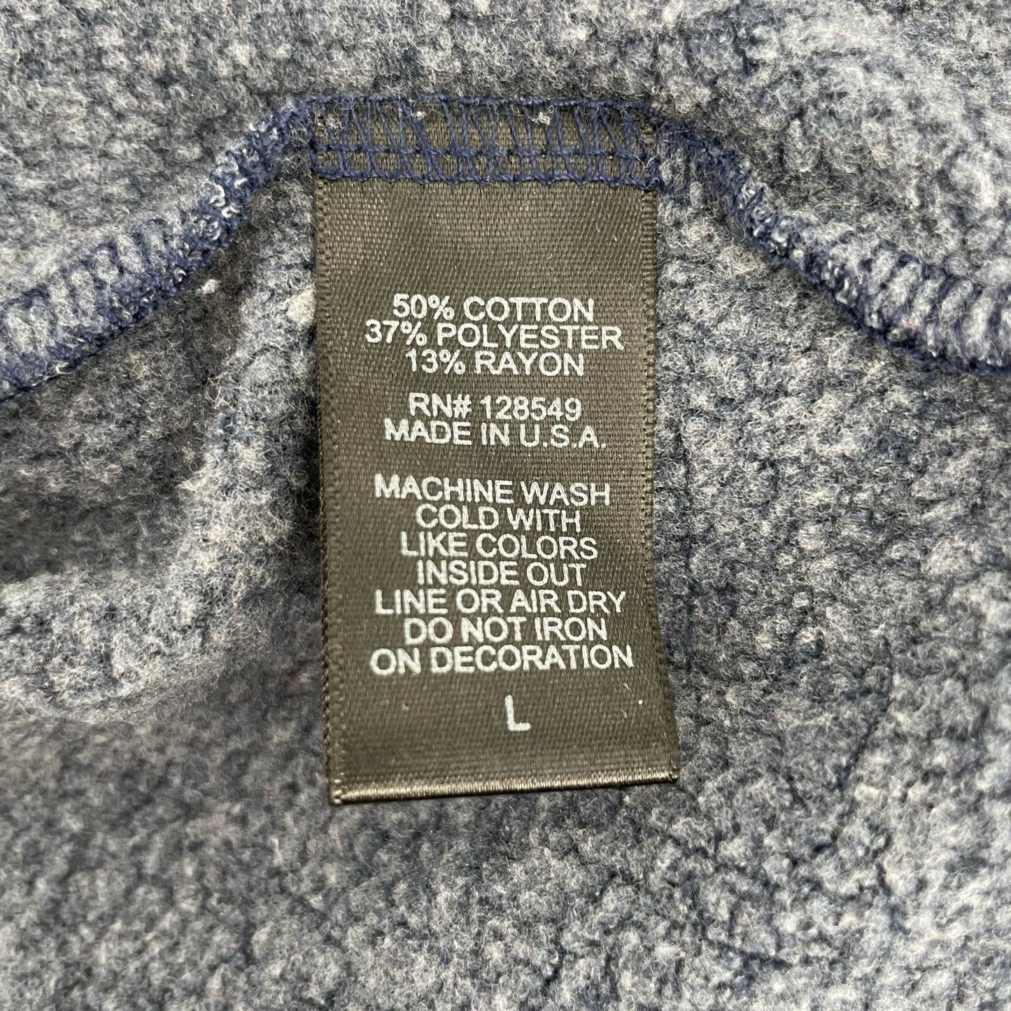 Aviator Nation Heather Navy Bolt Classic Cropped Crew Sweatshirt Neon 5 Stripe Size L