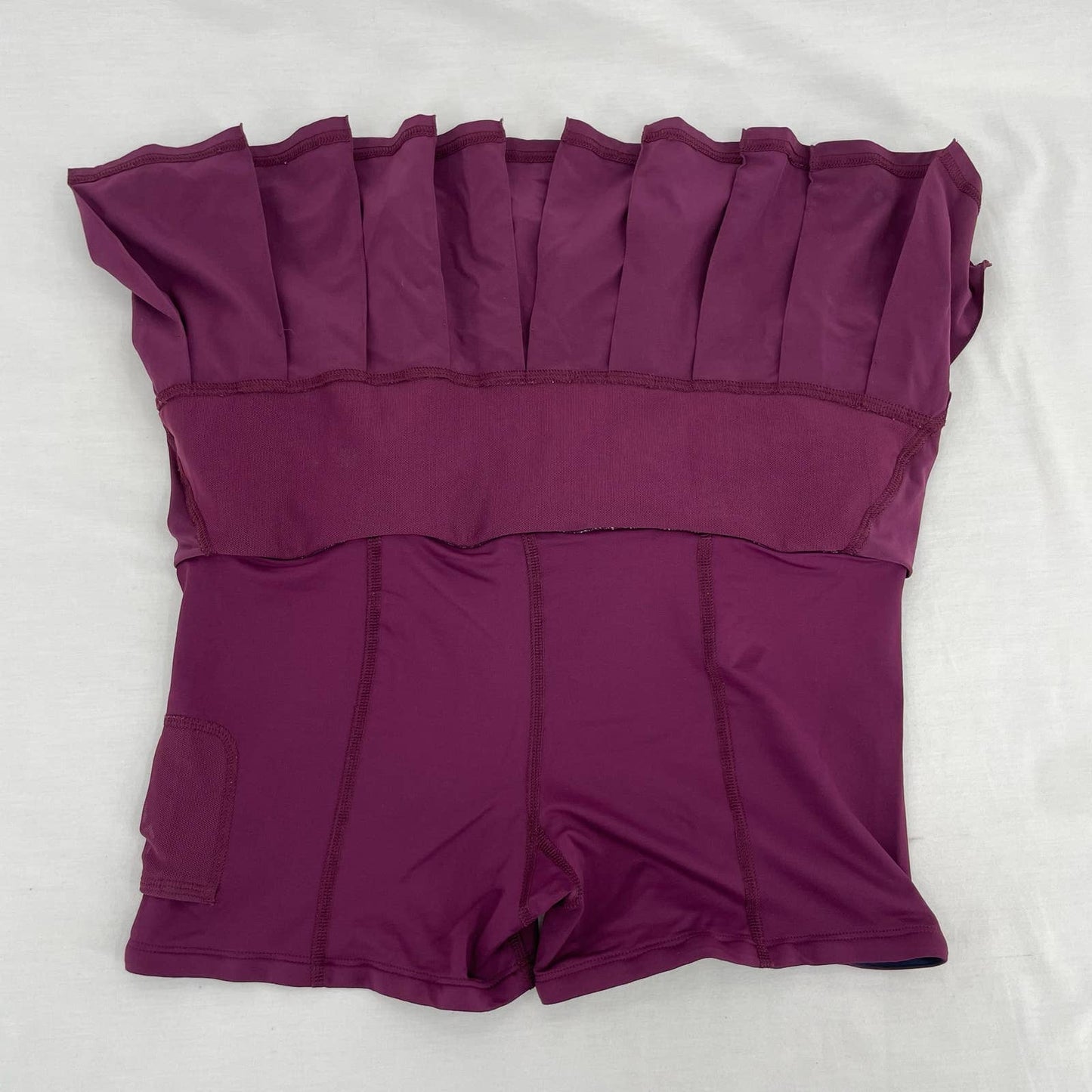 Lululemon Pace Setter Plum Pow Stripe Active Skort Tennis Skirt Golf Running Size 6
