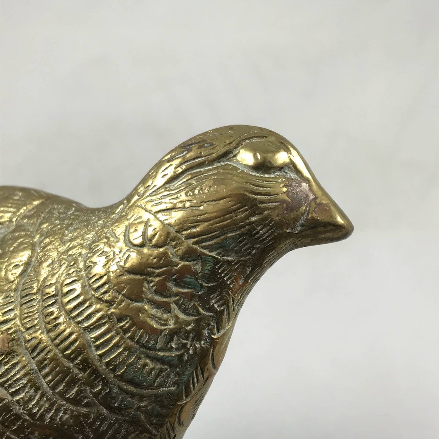 Vintage Brass Quail Grouse Pair MidMod Game Birds Rustic Chic Farmhouse Decor