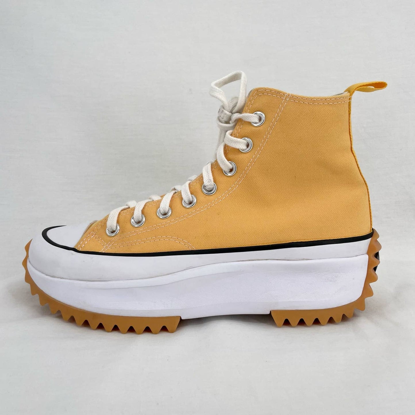 Converse Run Star Hike High Yellow Citron Zest Gum Platform Sneakers Shoes Size W 8.5