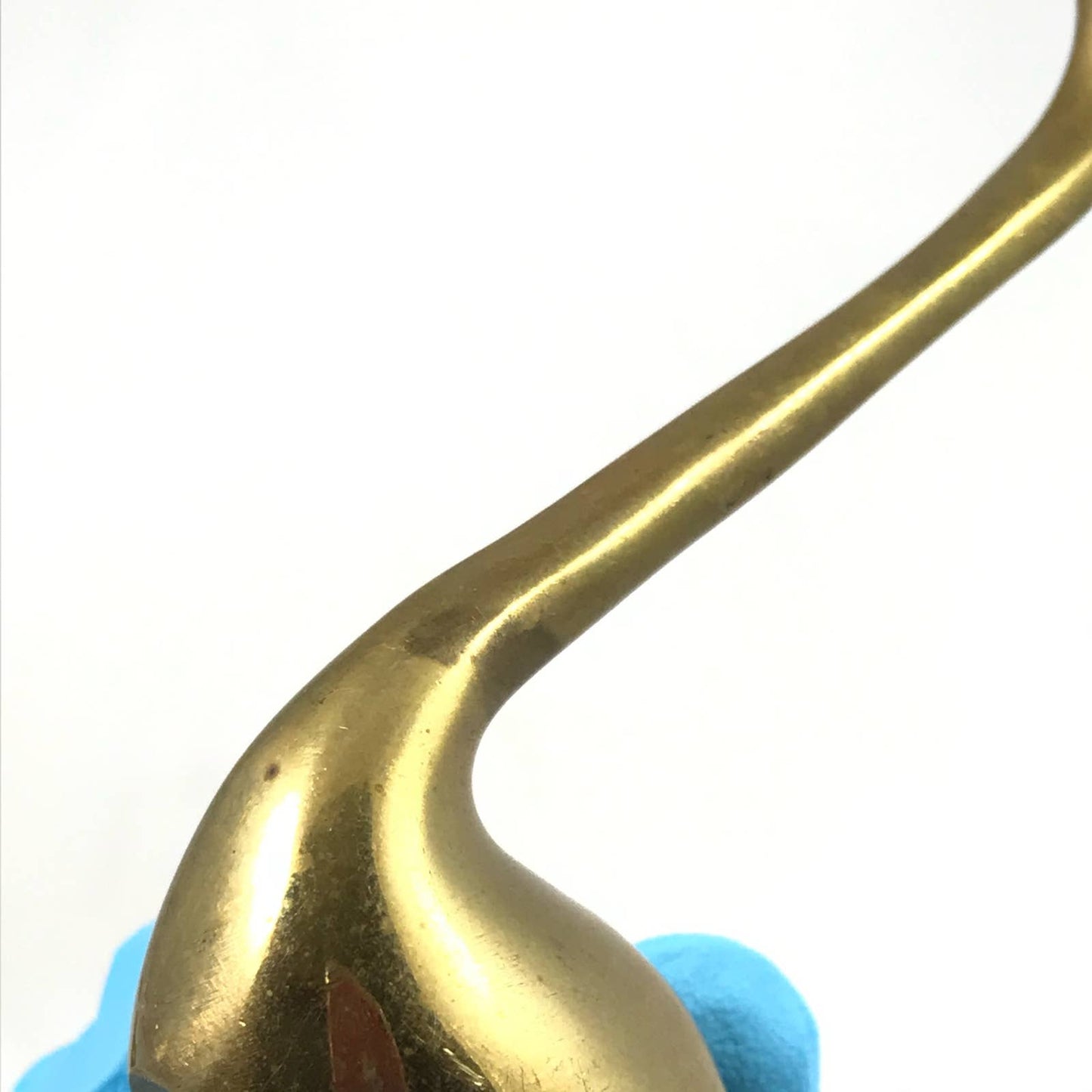 Vintage Brass Swan Pair Sleek Mid-Century Modern Home Decor Gold Birds Set of 2