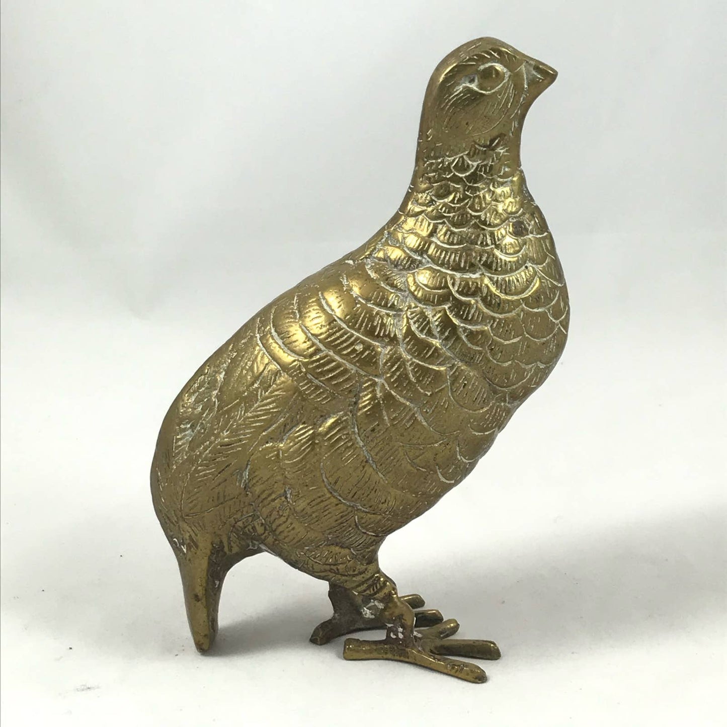 Vintage Brass Quail Grouse Pair MidMod Game Birds Rustic Chic Farmhouse Decor