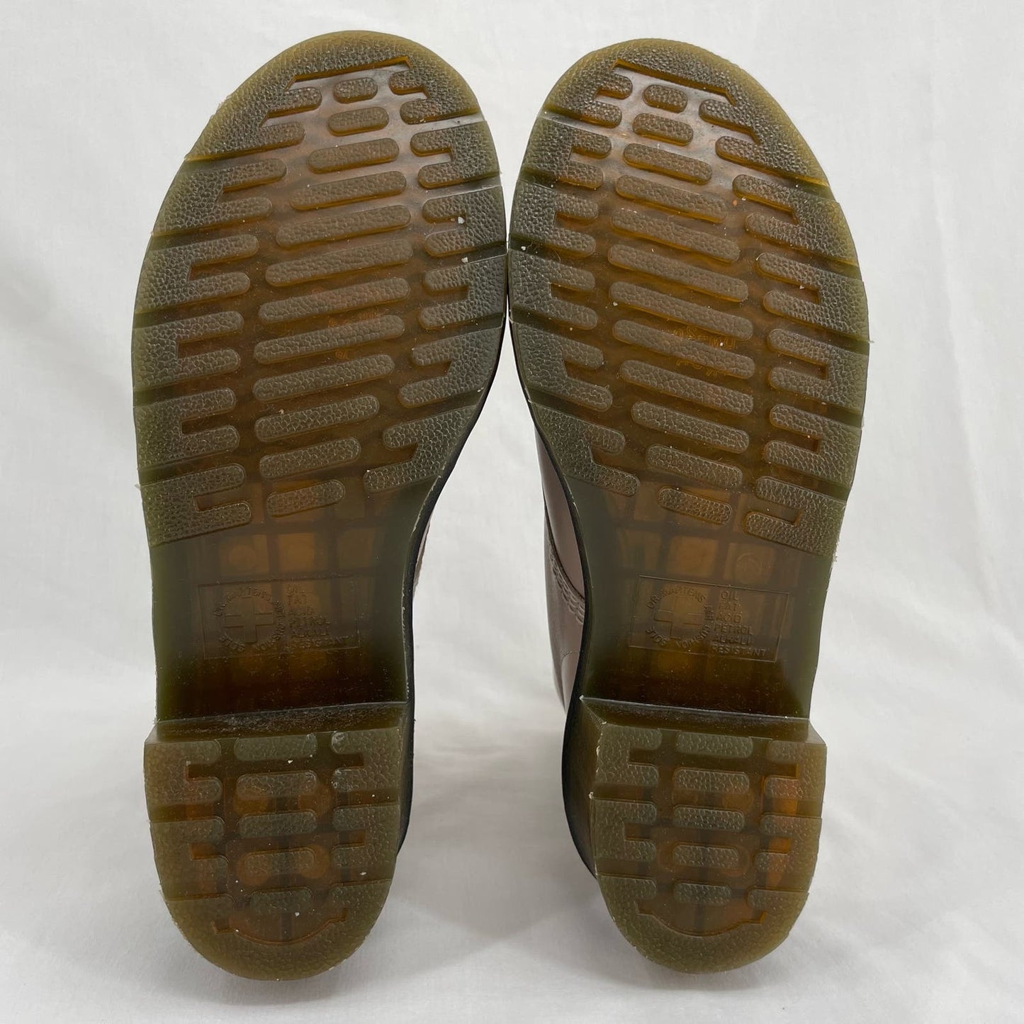 Dr. Martens Clemency Boots Natural Leather Heeled Lace Up Neutral Tan Beige Size 10