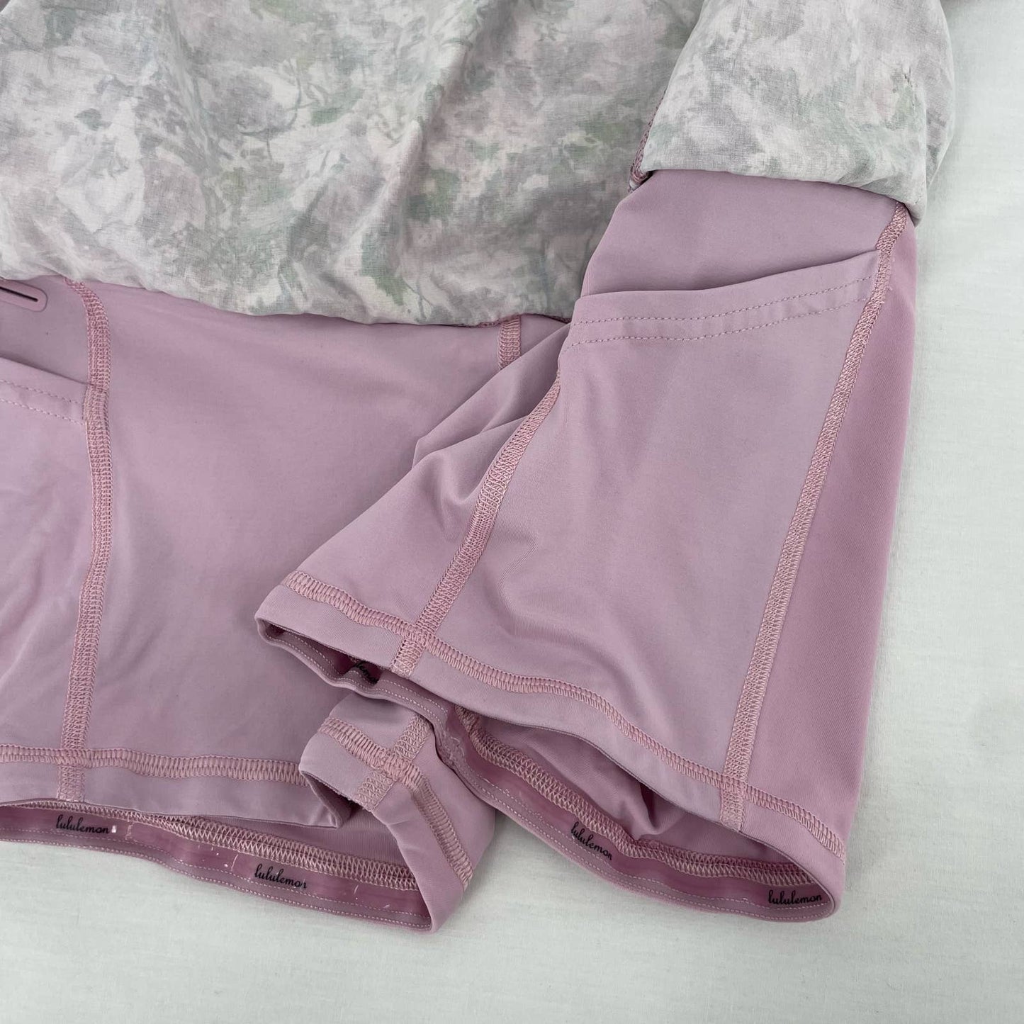 Lululemon Pace Rival Skirt Pink Blossom Spritz Floral Active Tennis Skort Size 4