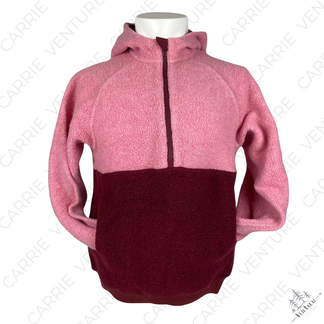 Outdoor Voices Megafleece Himalayan Seasalt Truffle Pink 1/2 Zip Fleece Jacket Size XS