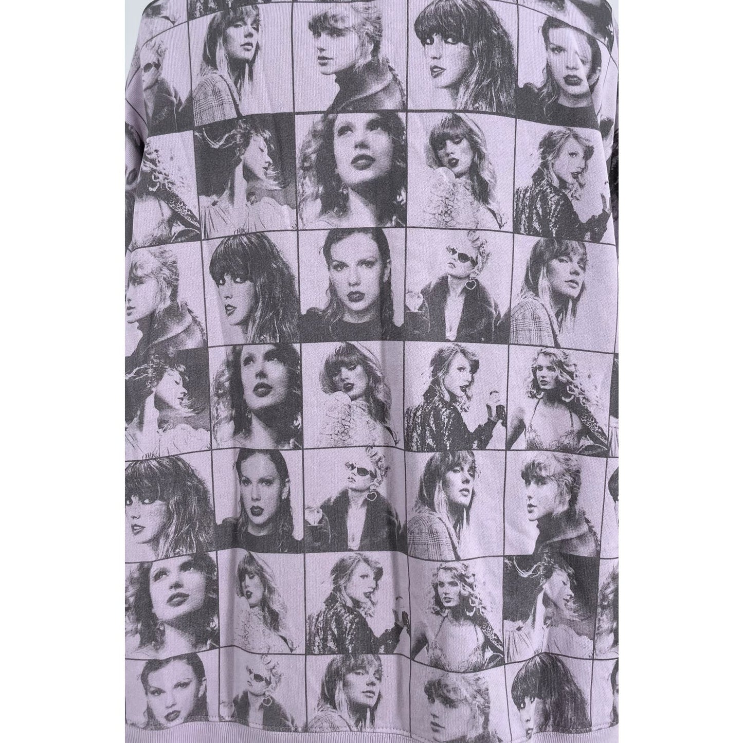 Taylor Swift Eras Tour Cropped Lavender Pullover Sweatshirt All Over Print Size XL