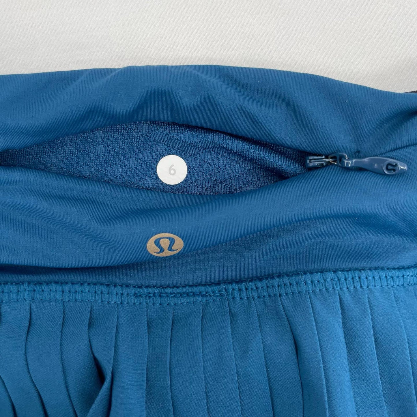 Lululemon Pleat to Street II Blue Aqua Poseidon Sea Mist Skirt Skort Ballerina Size 6