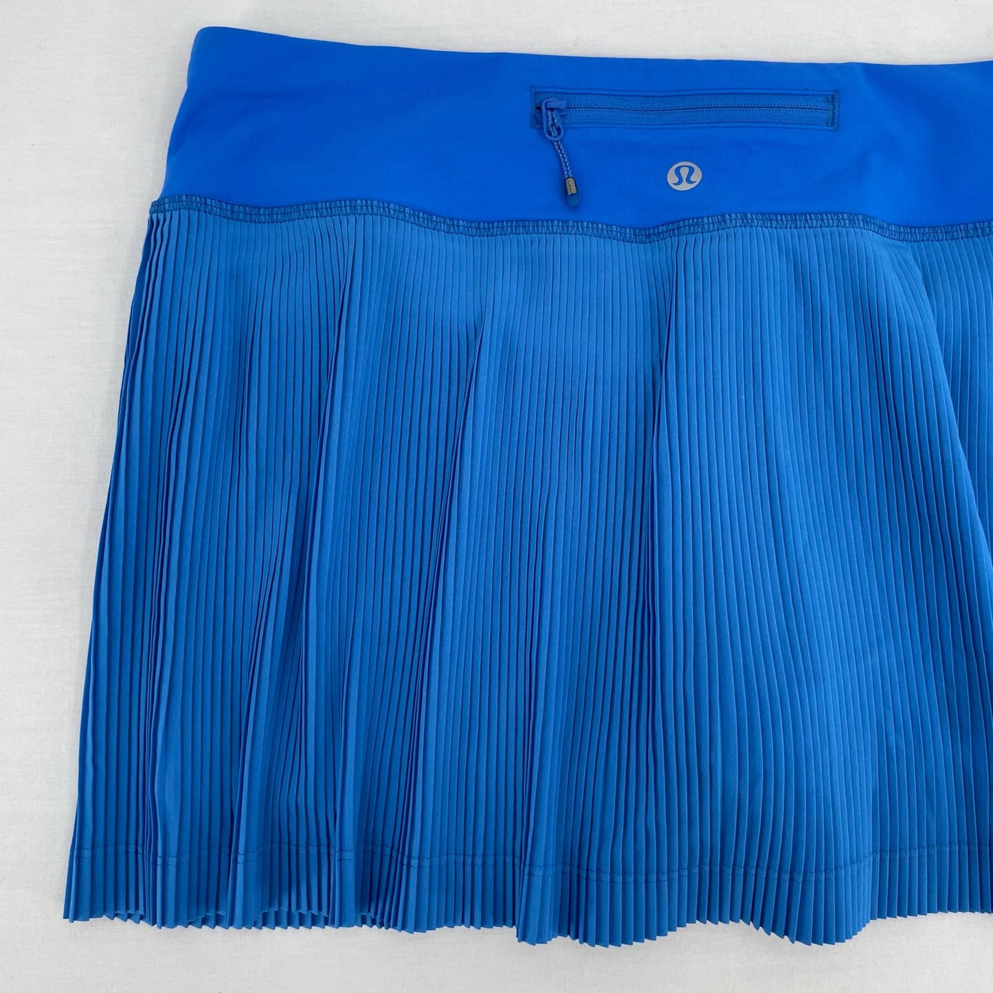 Lululemon Pleat to Street III Pipe Dream Bright Blue Tennis Skirt Active Skort Size 8
