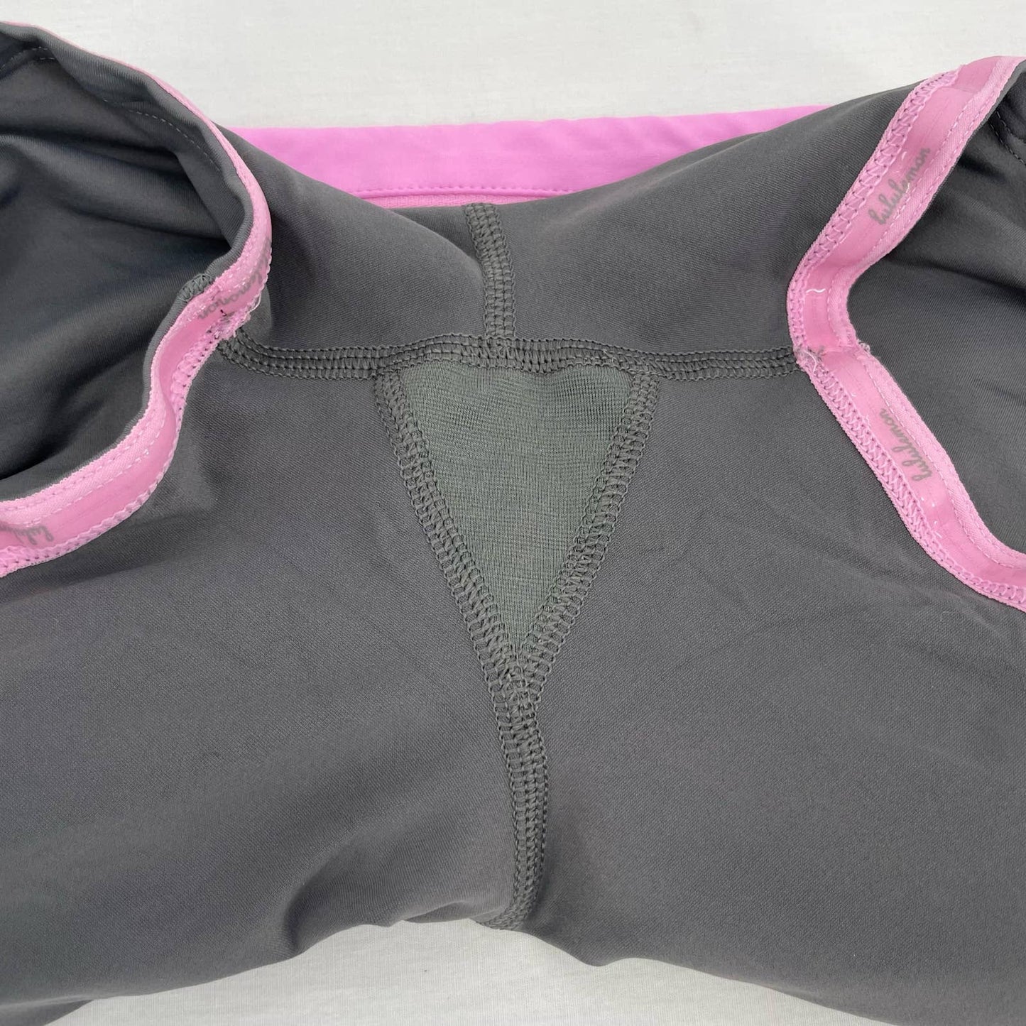 Lululemon Pace Rival II Skirt Heathered Deep Coal Tennis Skort Gray Grey Pink Size 6