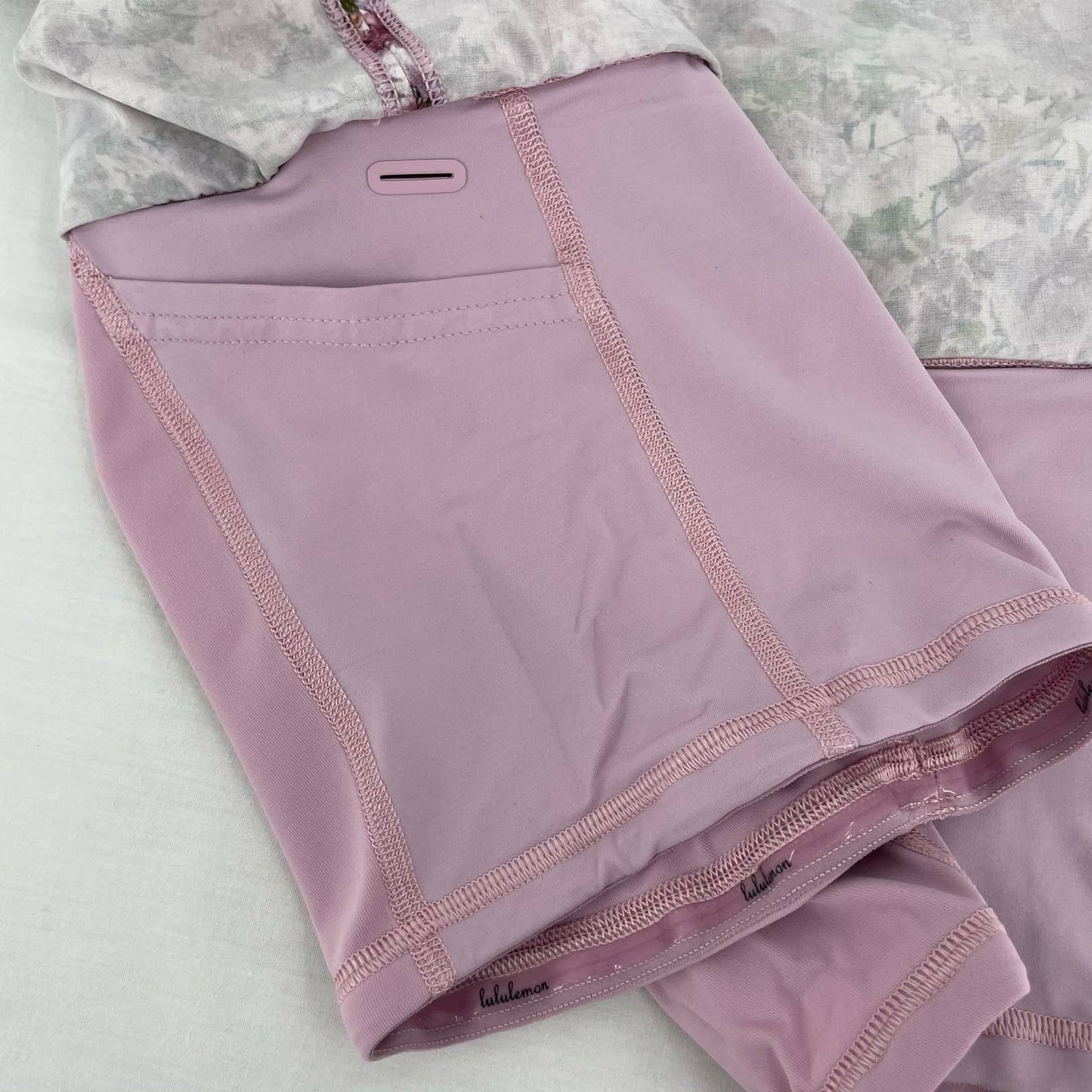 Lululemon Pace Rival Skirt Pink Blossom Spritz Floral Active Tennis Skort Size 4
