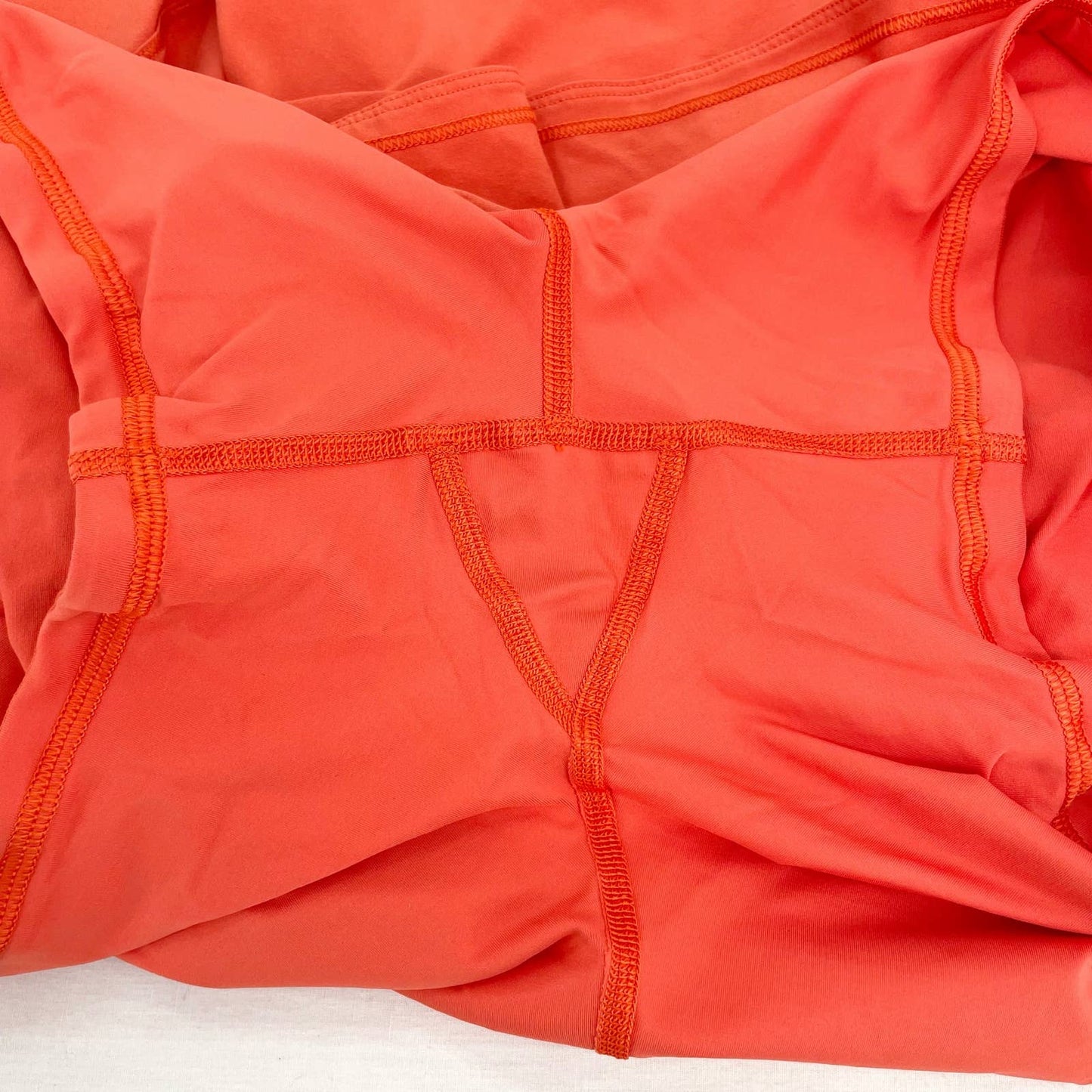 Lululemon Tall Pace Rival Active Skirt Skort Warm Coral Orange Pleats Tennis Size 18